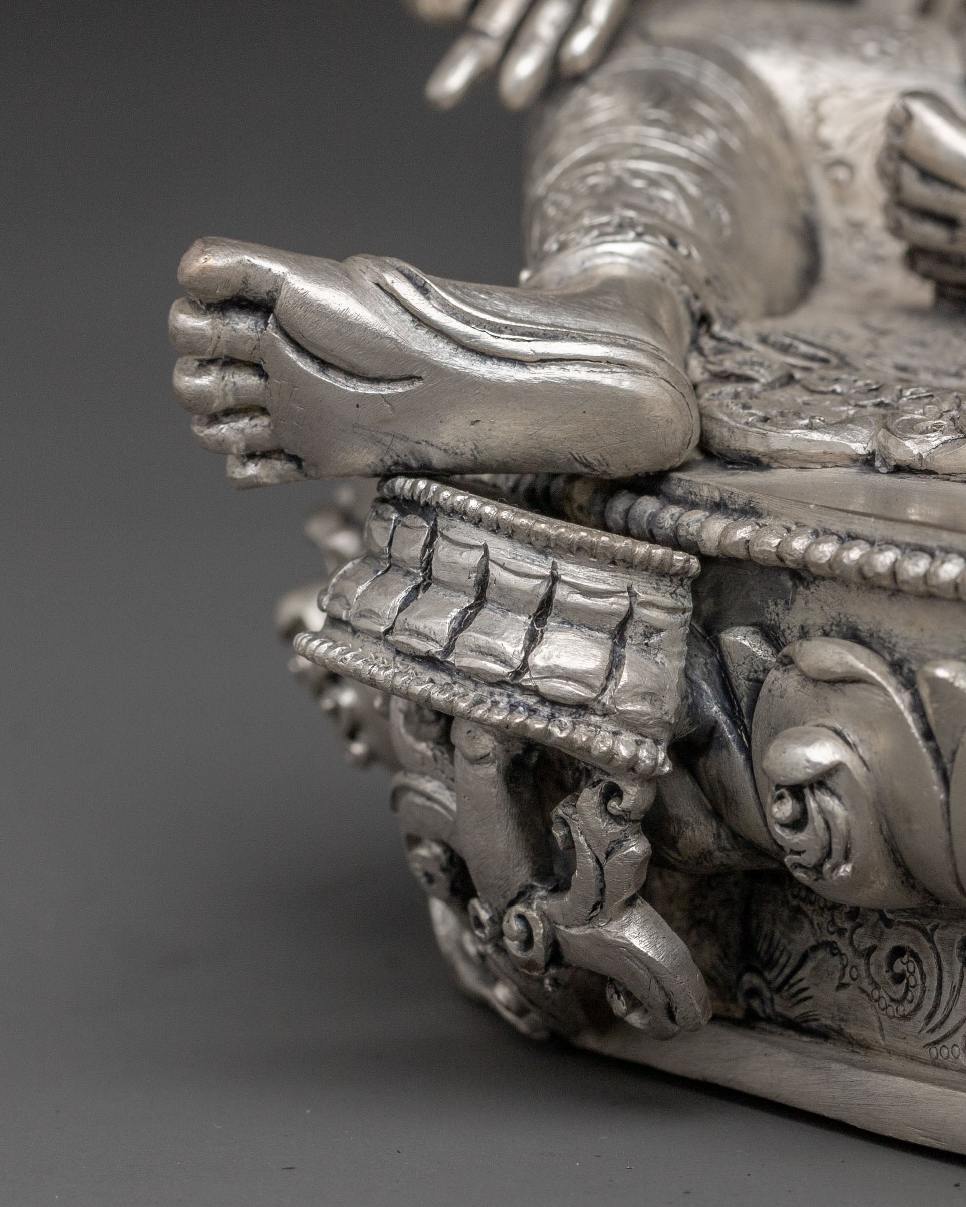 Green Tara Silver Plated Statue | Compassionate Icon