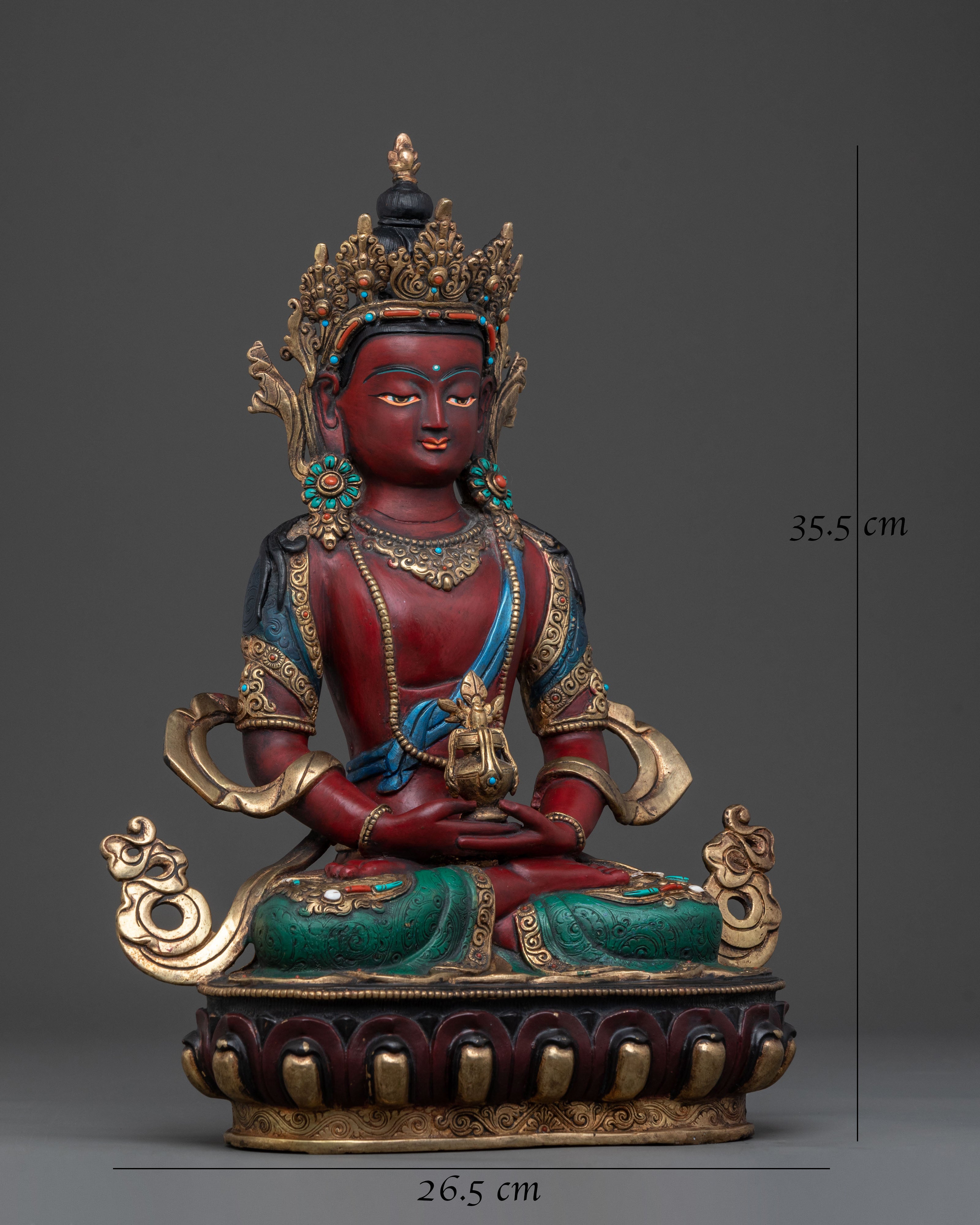 Tibetan Amitayus Buddha Statue of Compassion