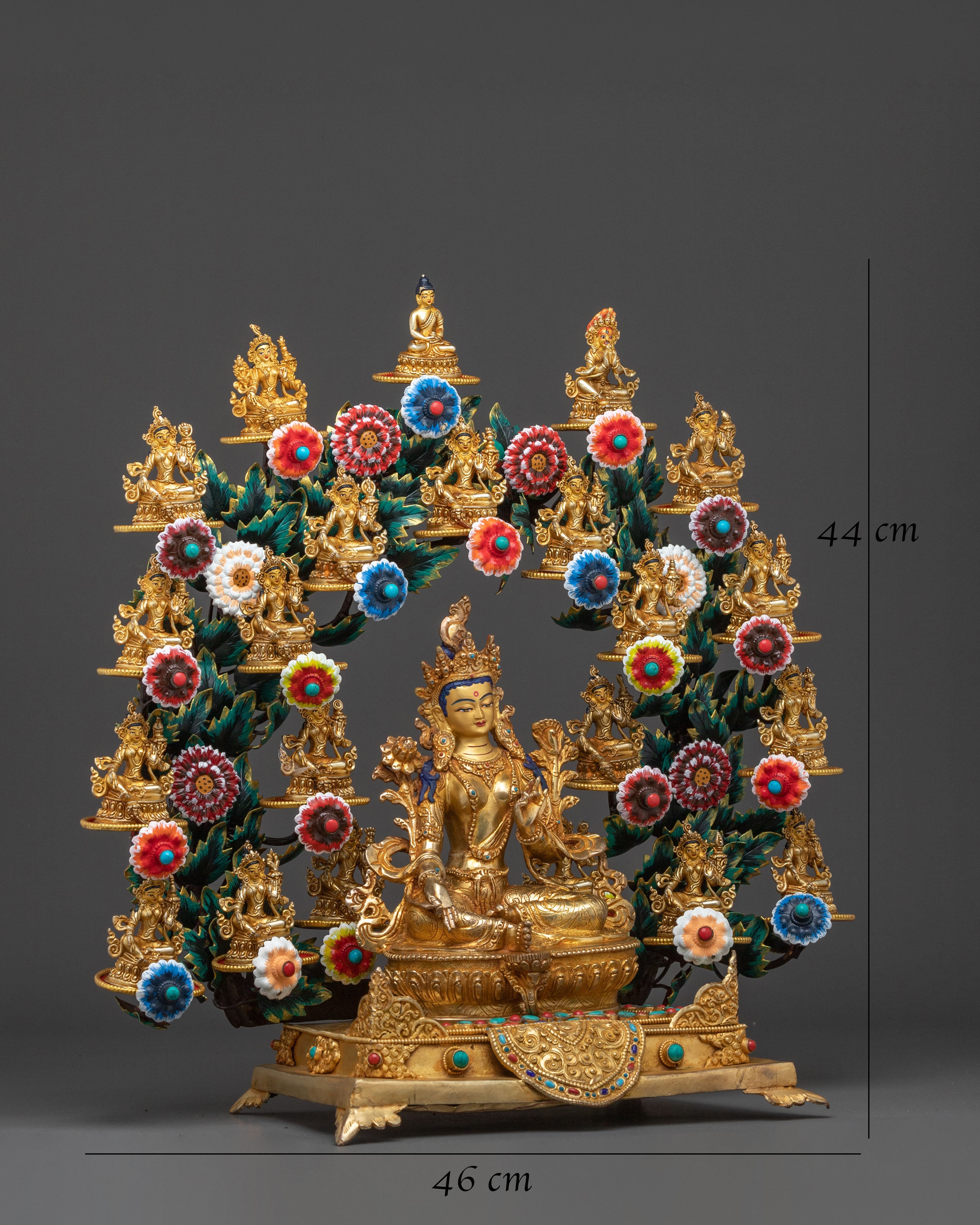 Exquisite 21 Tara Sacred Sculpture Set | Buddhist Shrine