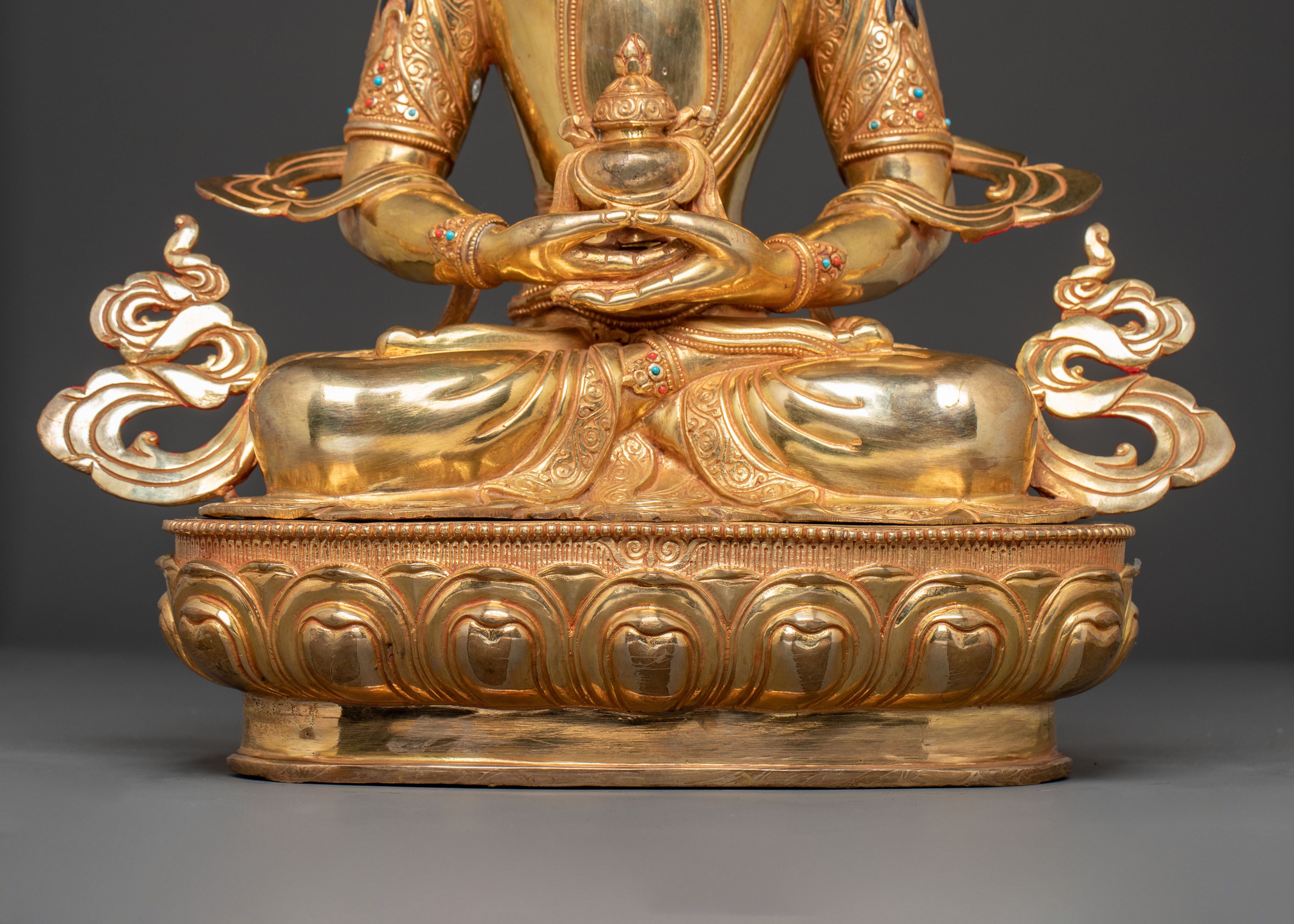 Amitayus Bodhisattva Golden Statue | A Beacon of Infinite Life