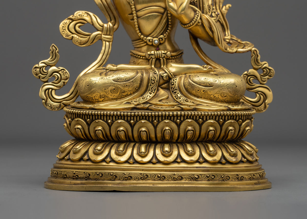 Manjushri Spiritual Sculpture | Copper Figurine