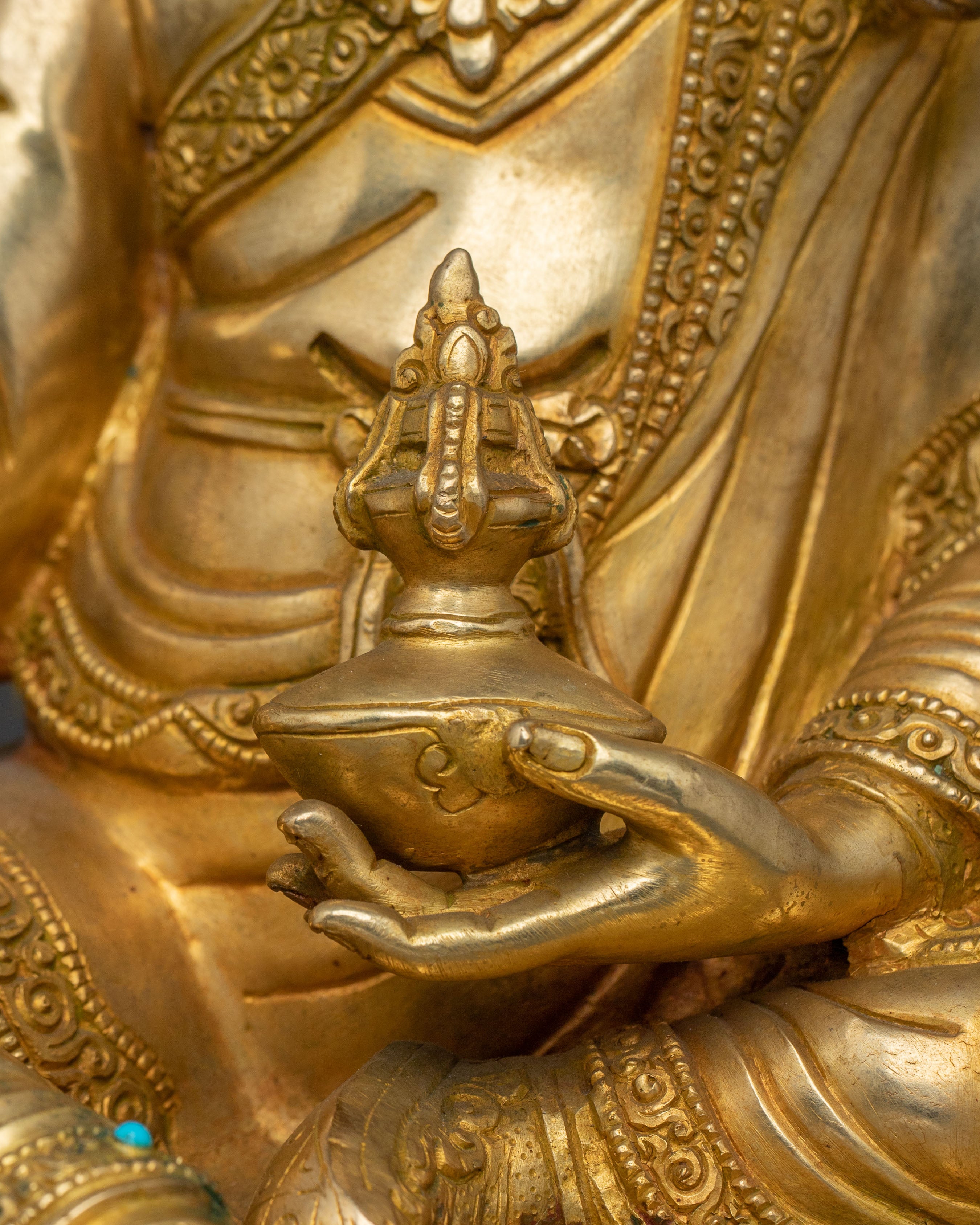 Spiritual Guru Rinpoche Sculpture for Meditation and Altar Spaces