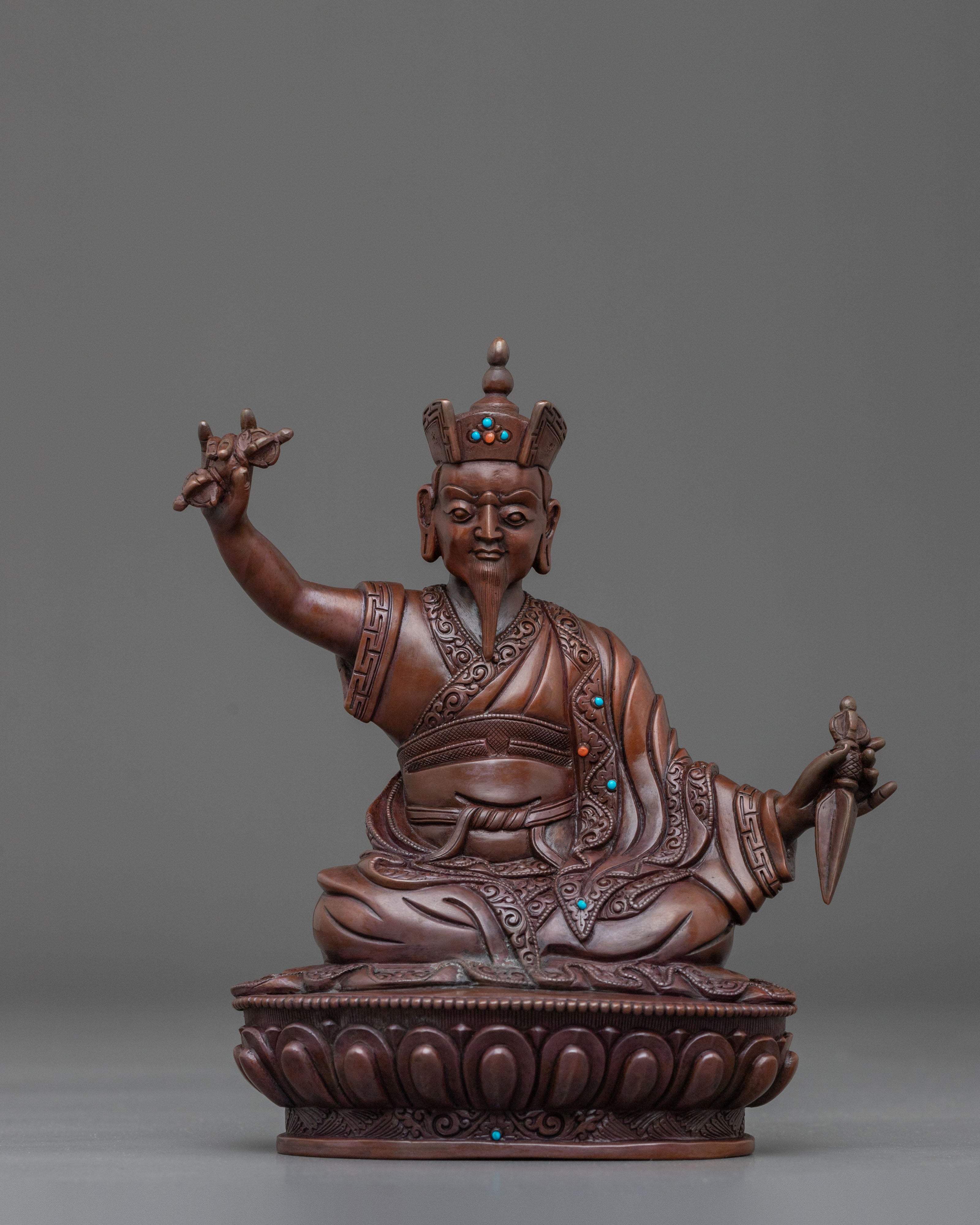 Karma Pakshi Handcrafted Statue: Second Karmapa of the Kagyu Lineage