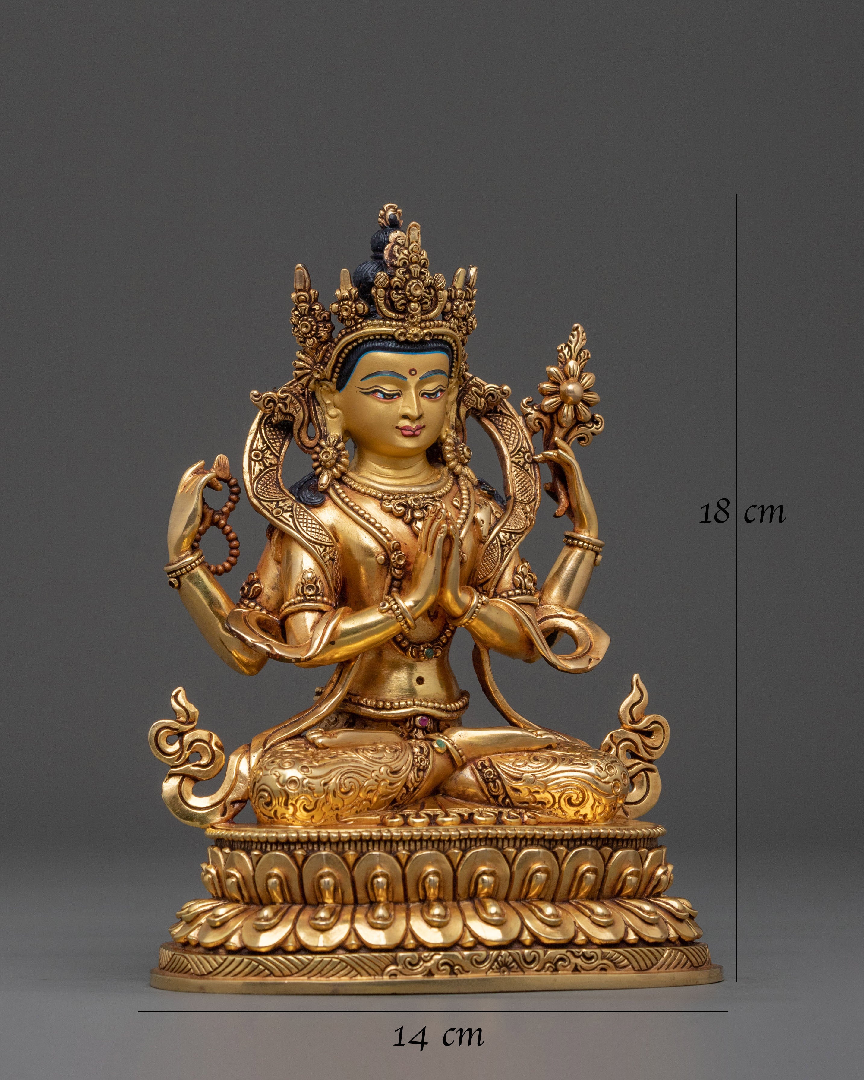 Chenrezig Sacred Statue | Altar Home Decor