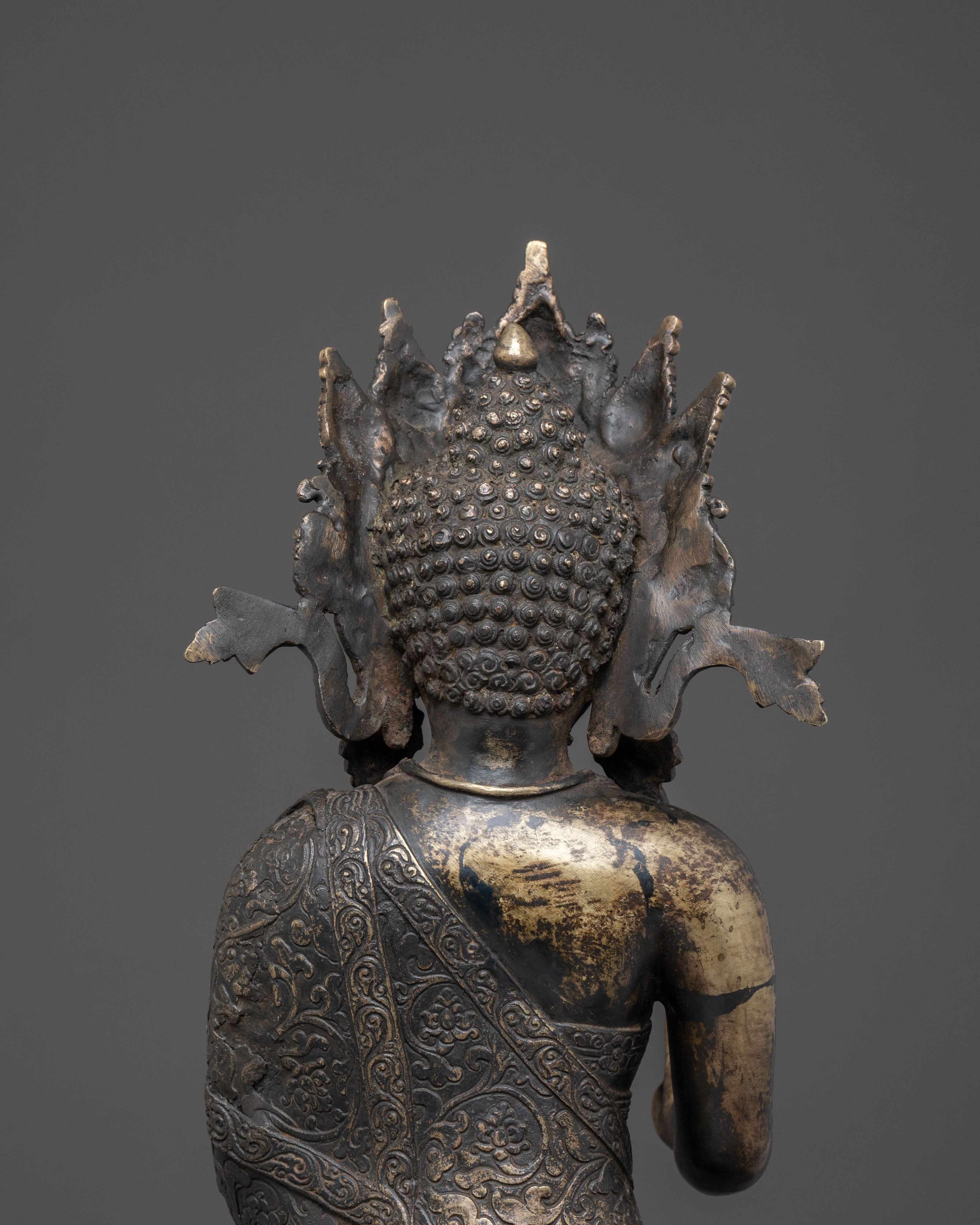 Dipankara Buddha Blessing Statue for Decor