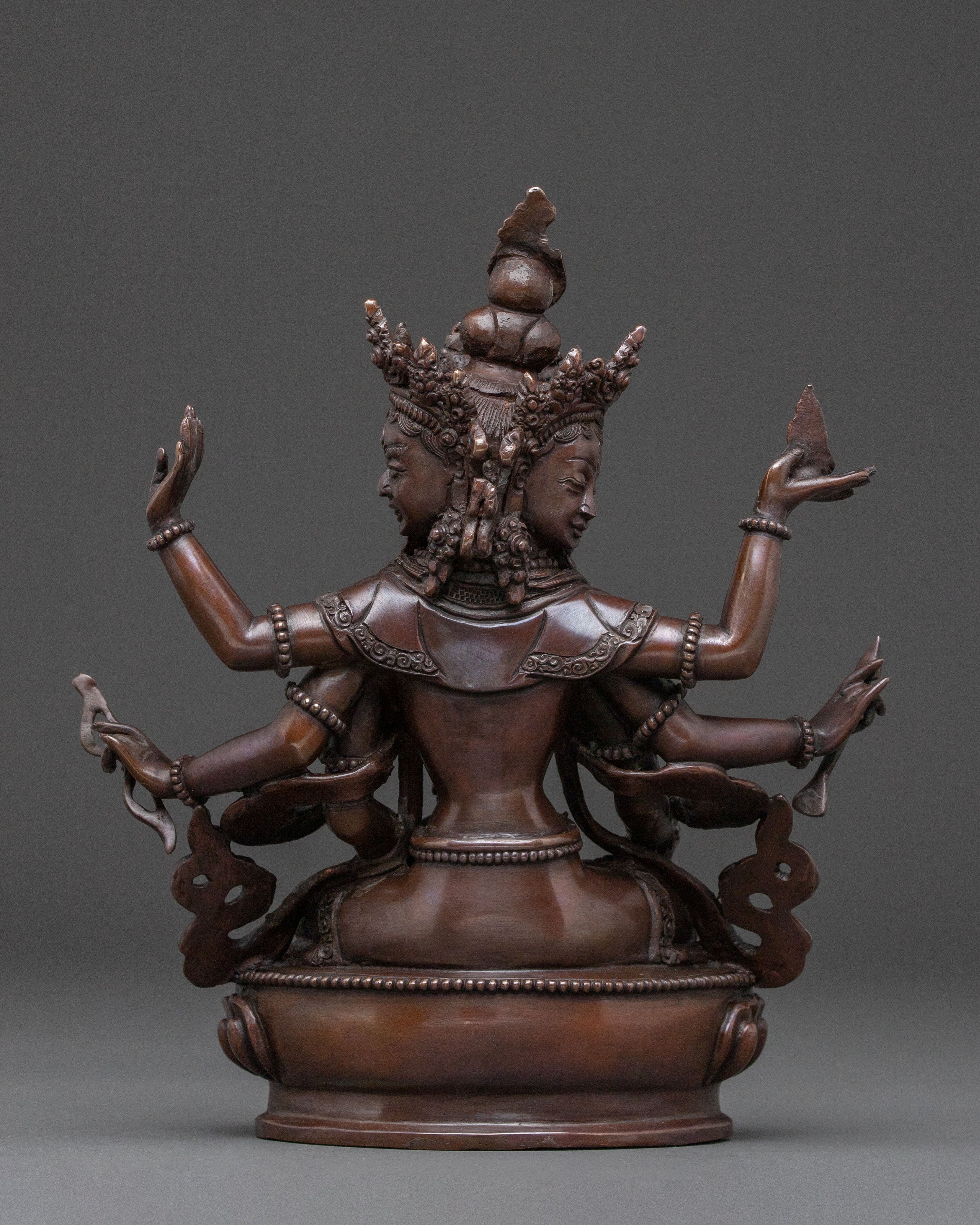 Nagyalma Handcrafted Copper Statue – Deity of longevity