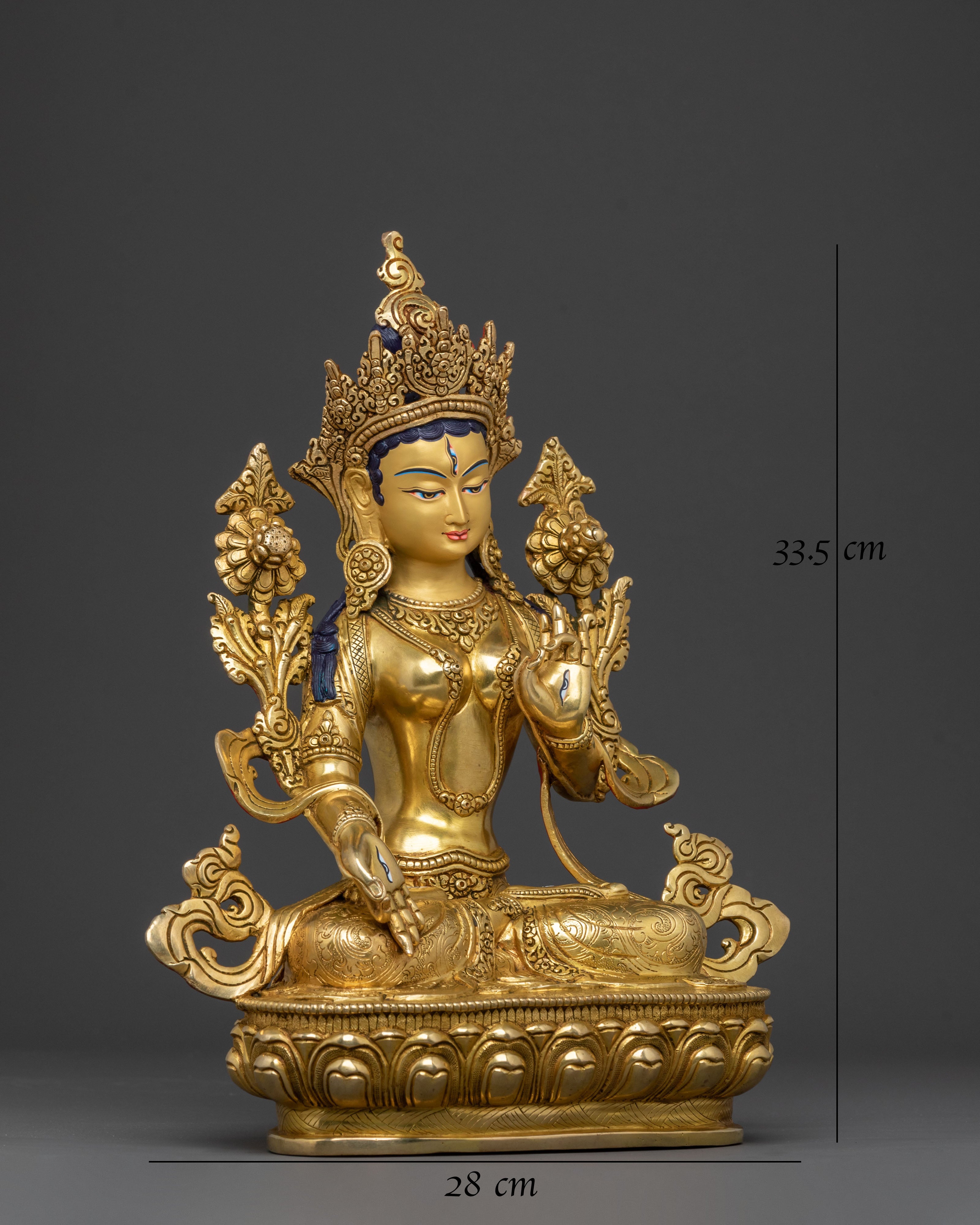 White Tara: Himalayan Buddhist Sacred Figurine