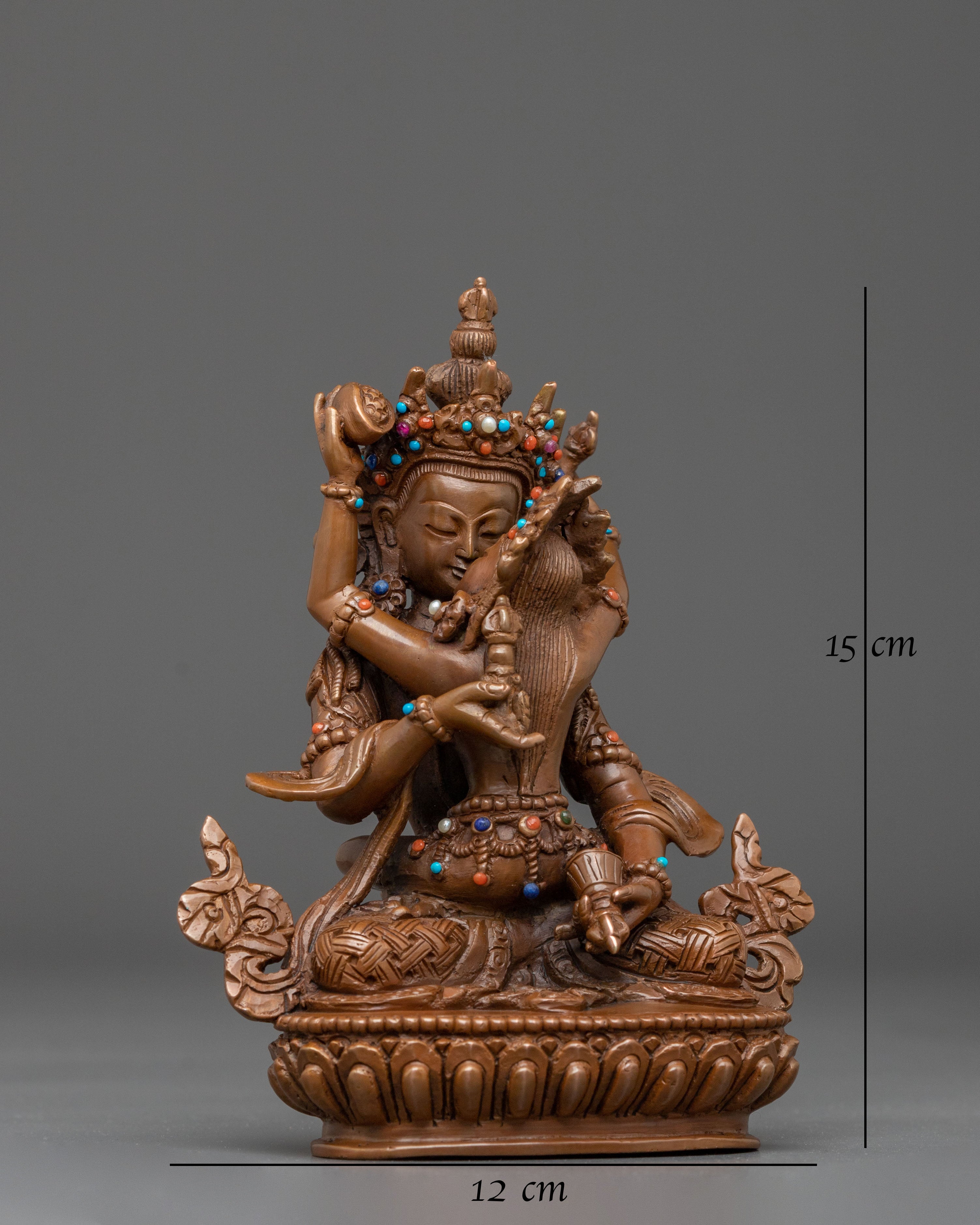 Vajrasattva Vajragarvi Statue: Sacred Union of Wisdom and Purification