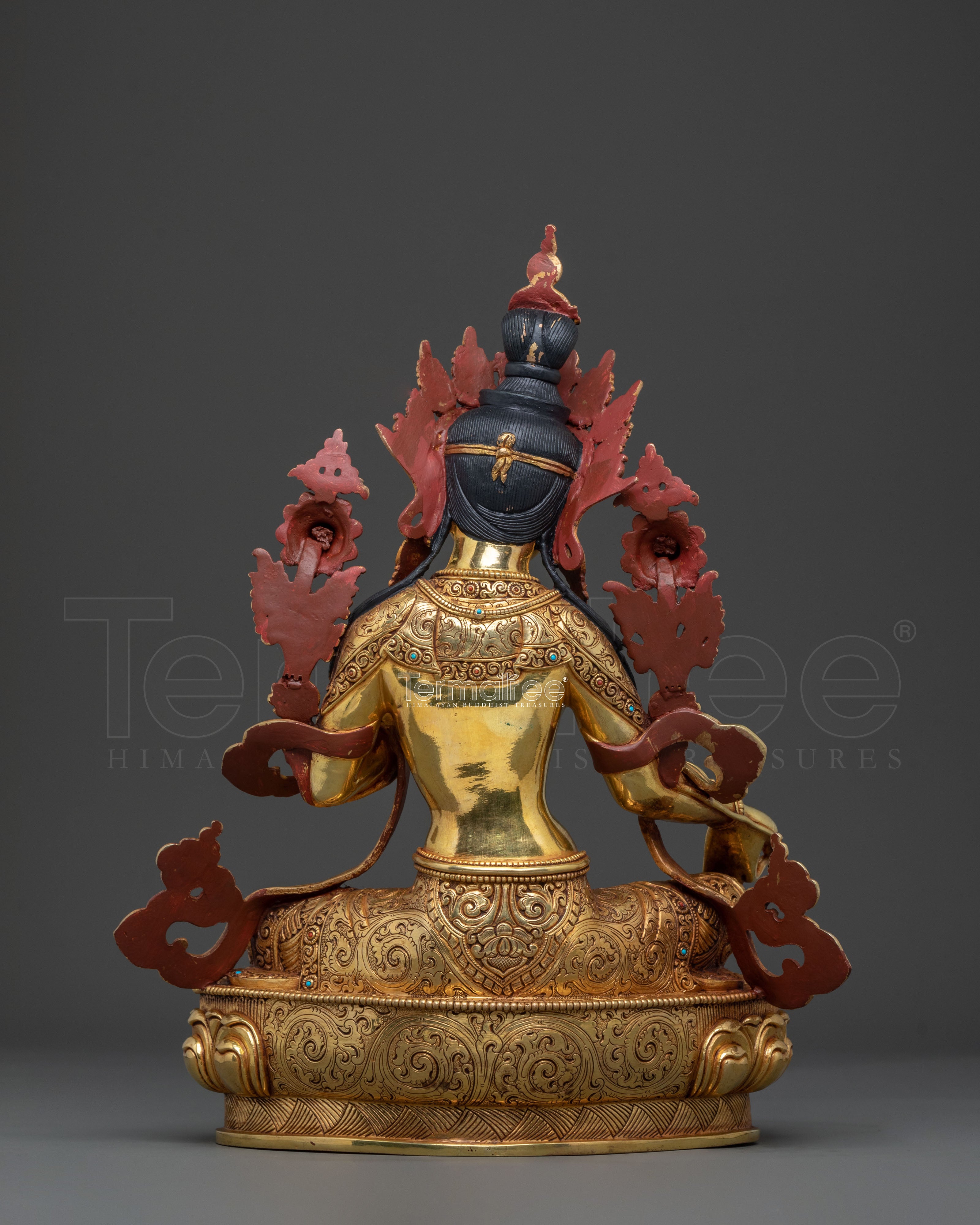 Handcrafted Green Tara Sacred Sculpture