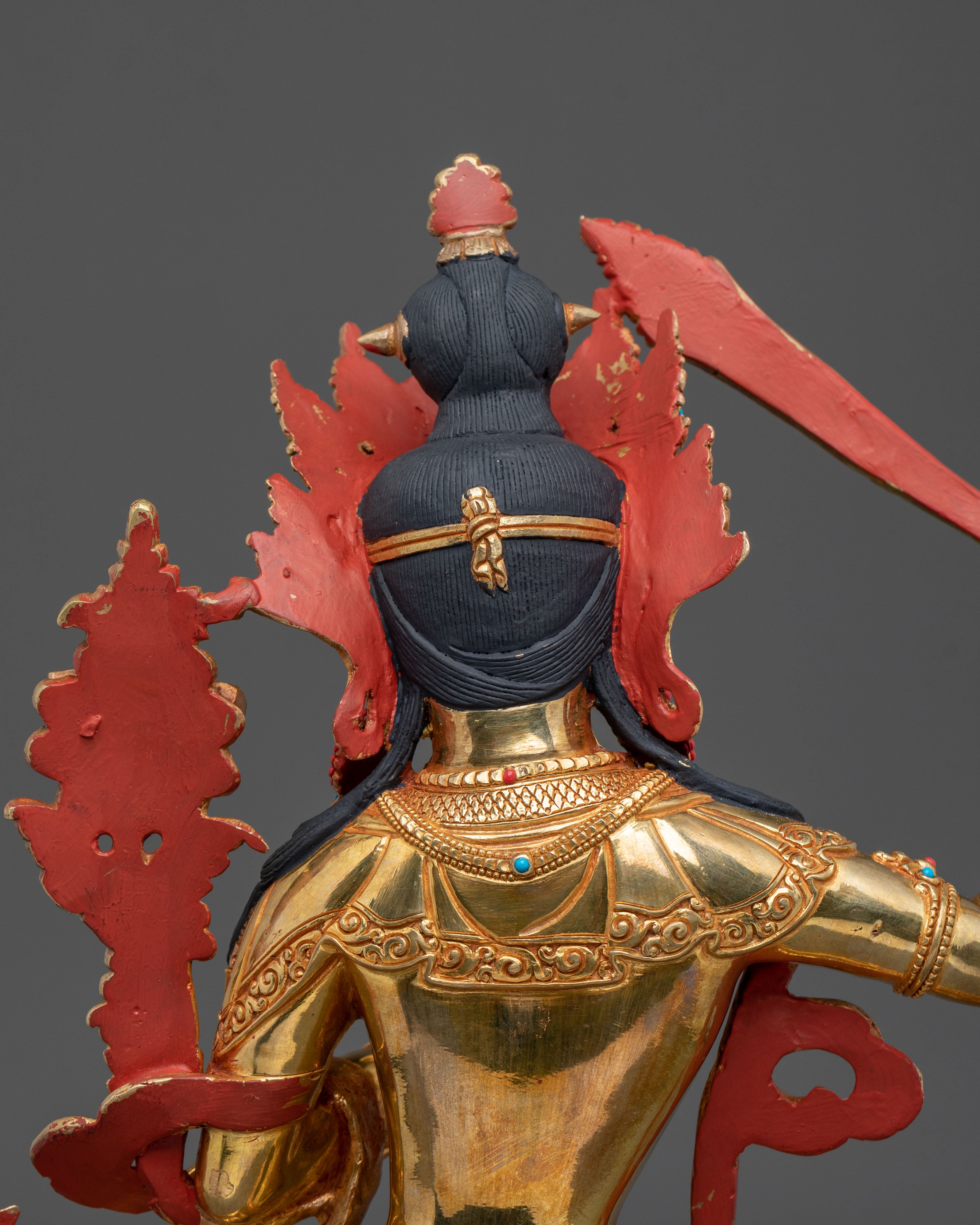 Handmade Manjughoṣa Statue | Tibetan Wisdom Deity