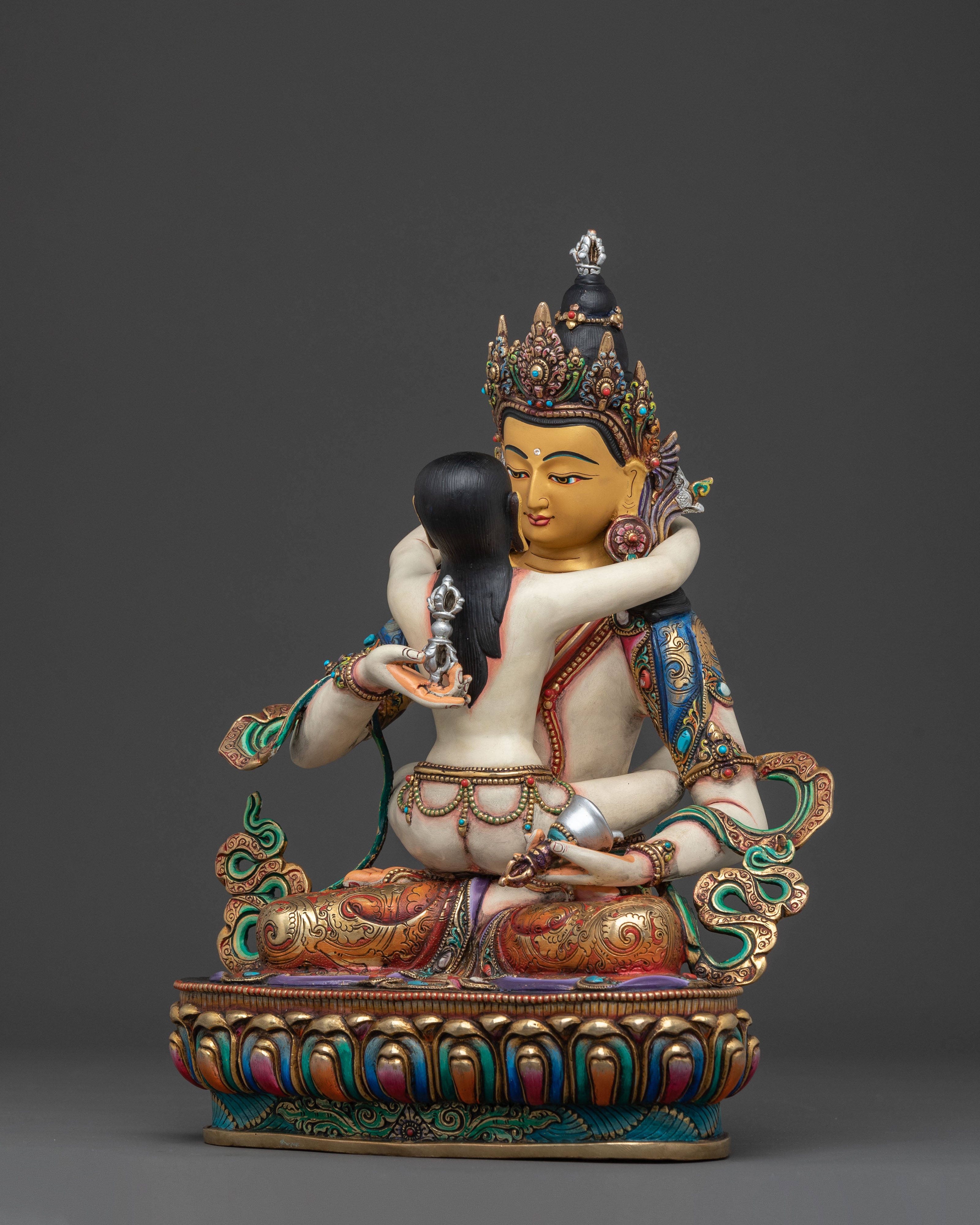 Vajrasattva Statue with Vajragarvi | Sacred Union
