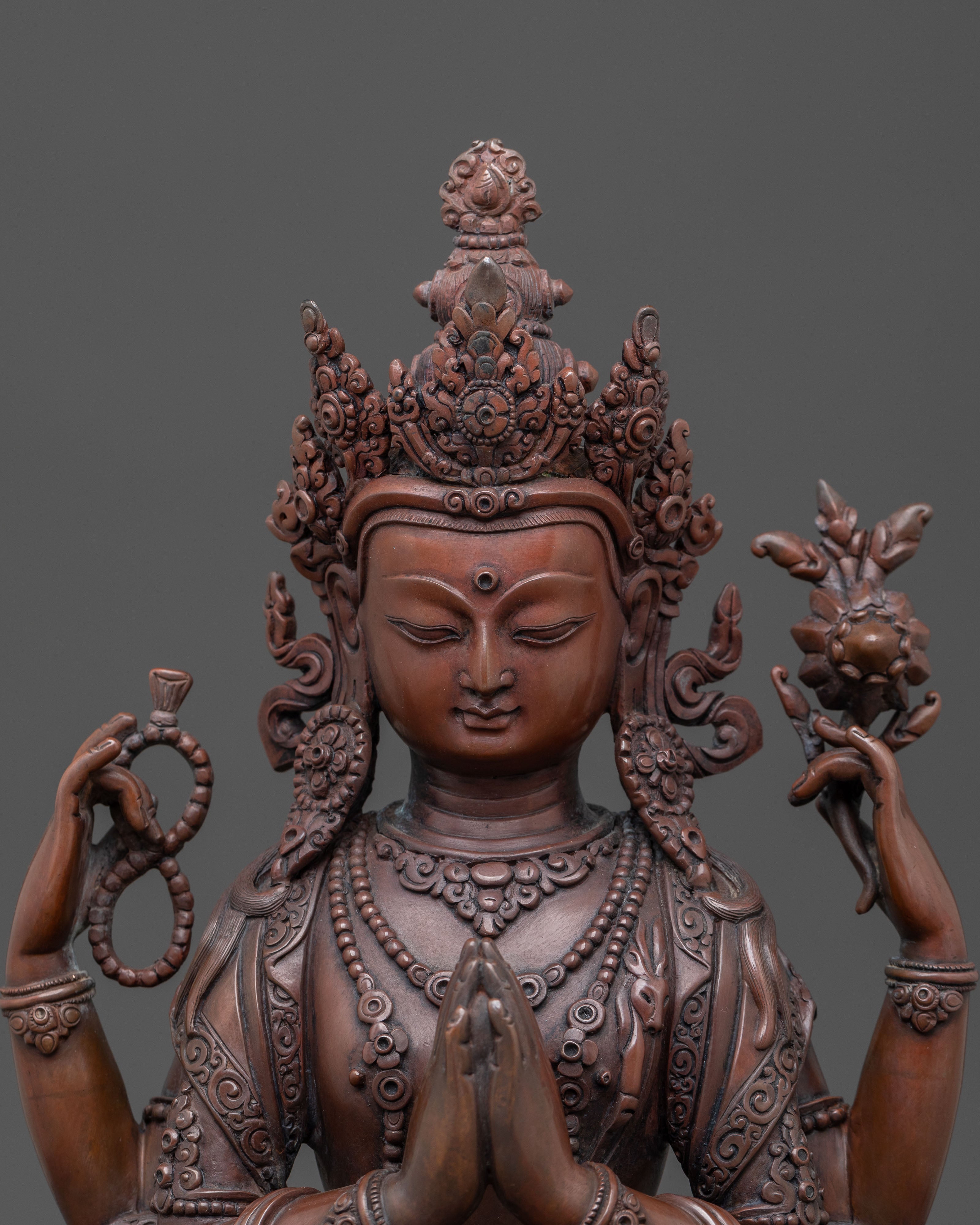 Handcrafted Divine Statue of Chenrezig