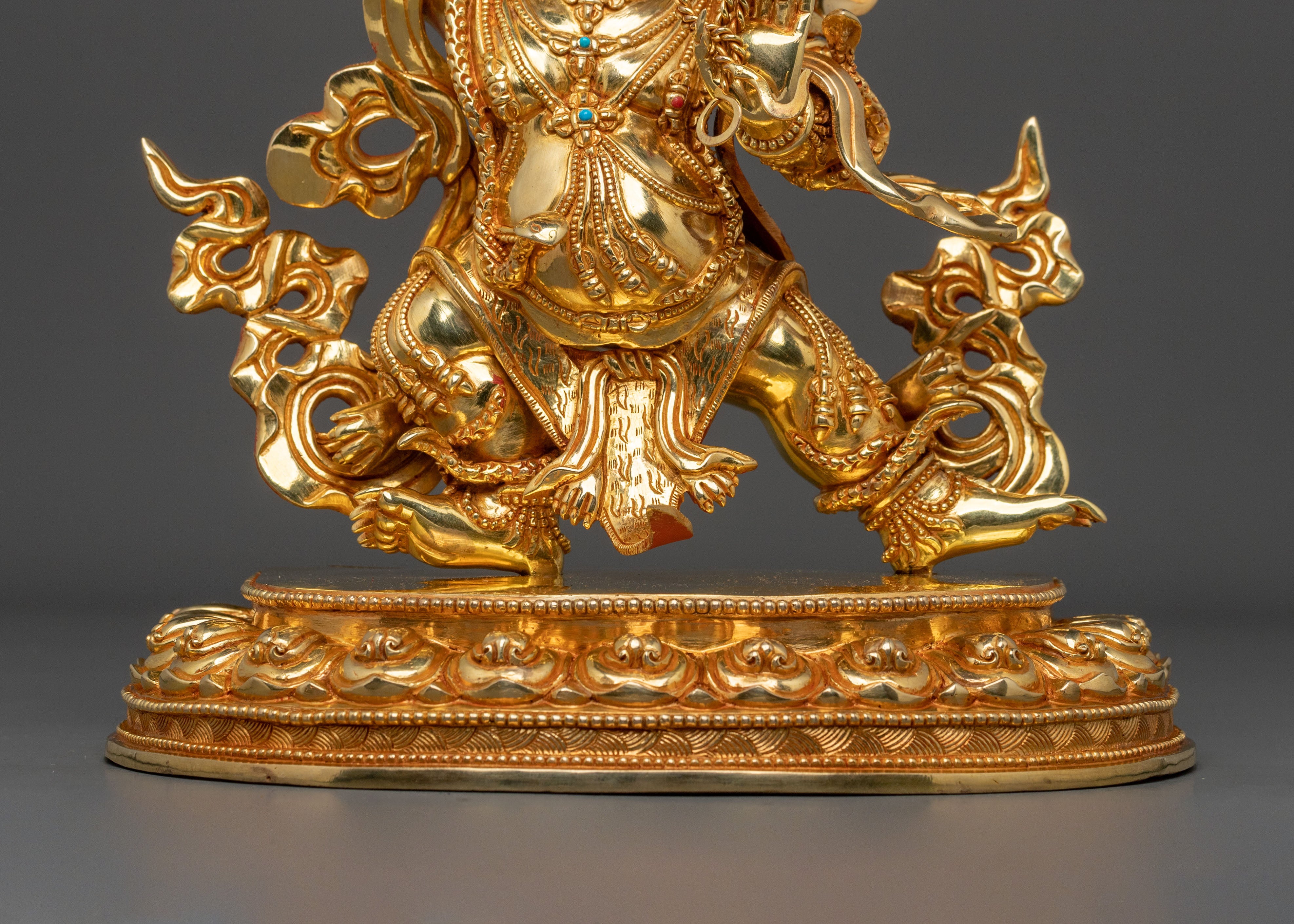 Handcrafted Vajrapani Figurine | Tibetan Buddhist Protector Deity Statue