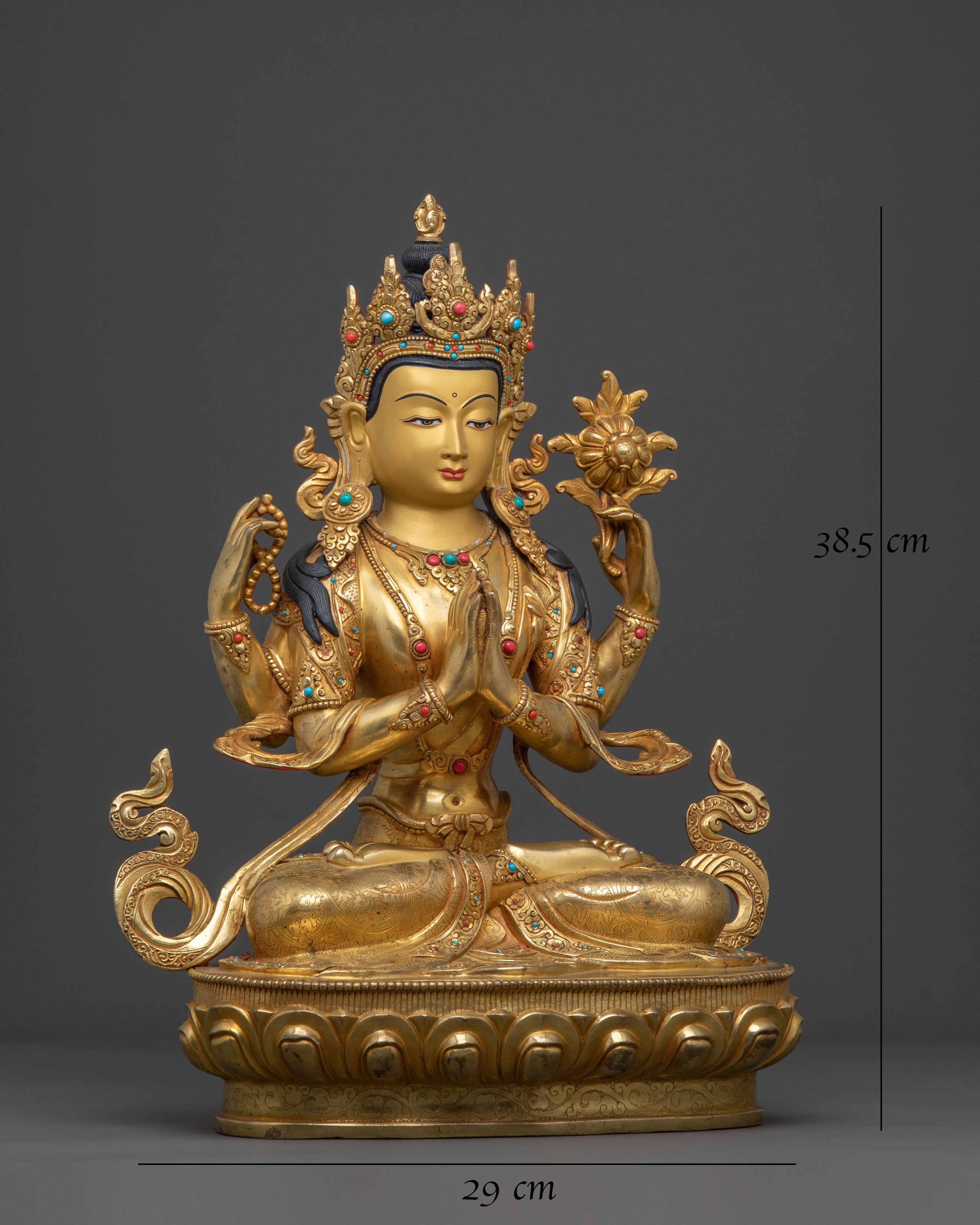 Chenrezig Four-Armed Rupa | Home Decor