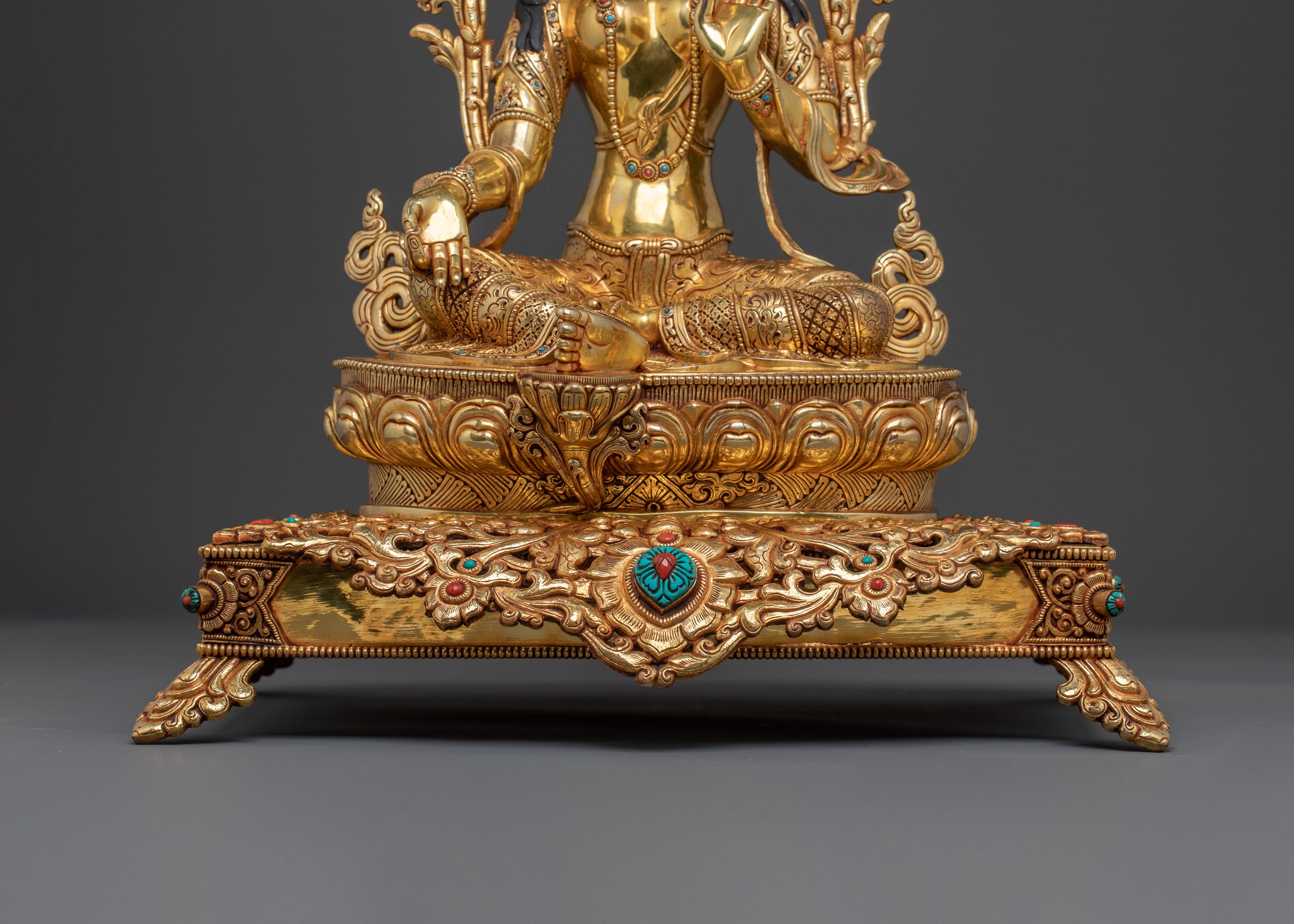Shyama Tara Statue on Throne | Altar Home Decor
