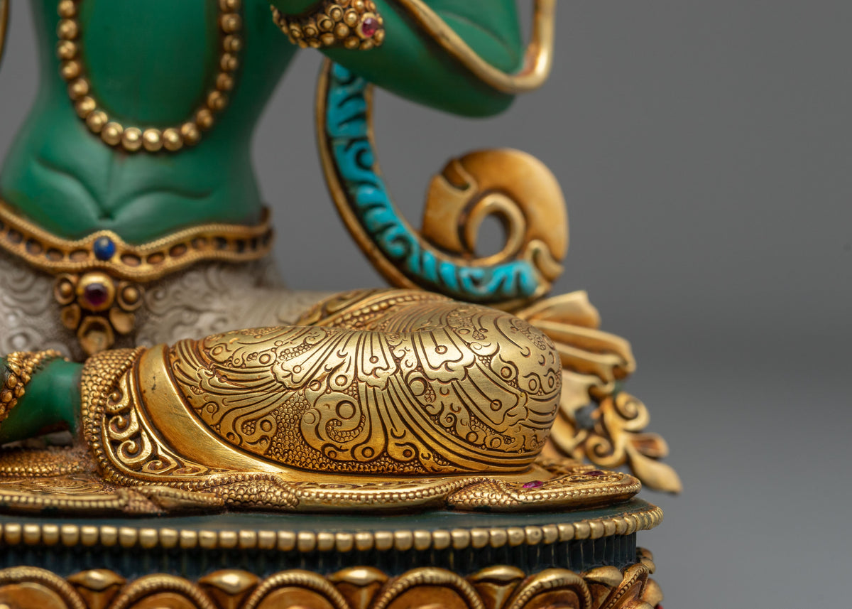 Shyamatara Copper Sculpture | Tibetan Guardian Figurine