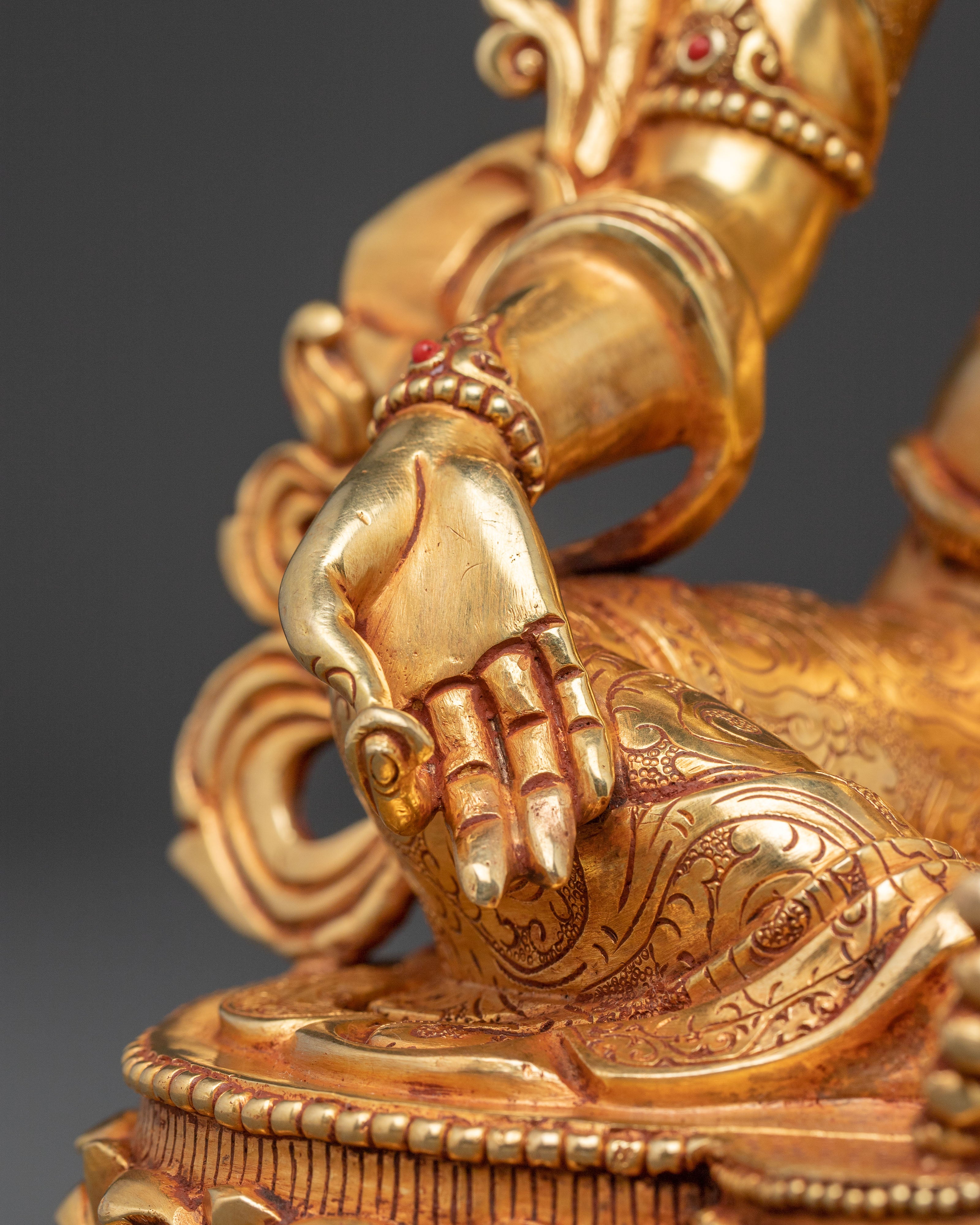 Green Tara Healing Handcrafted Statue | Goddess of Compassion