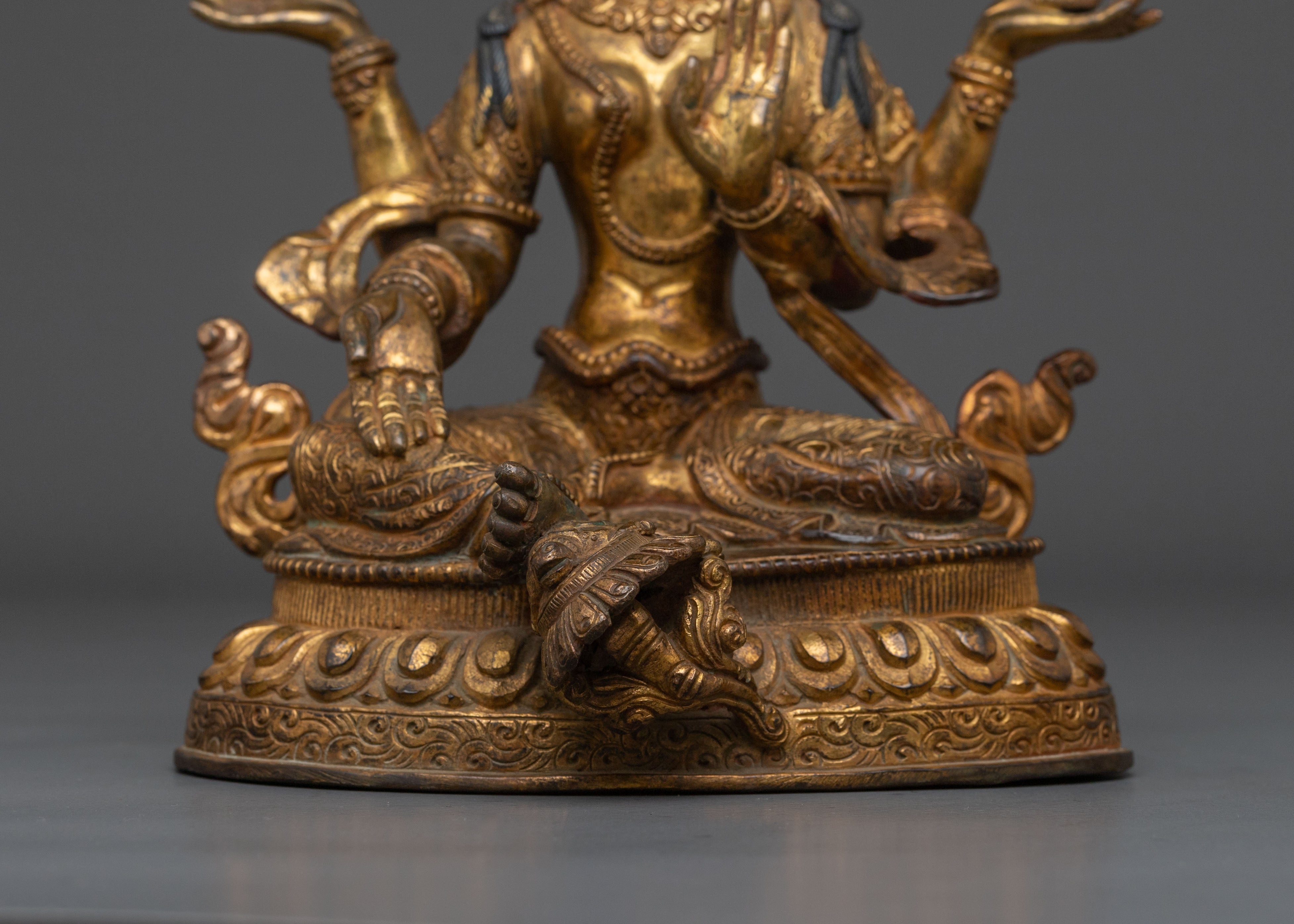 Hindu Devi Laxmi Sacred Sculpture: Sacred Home Decor