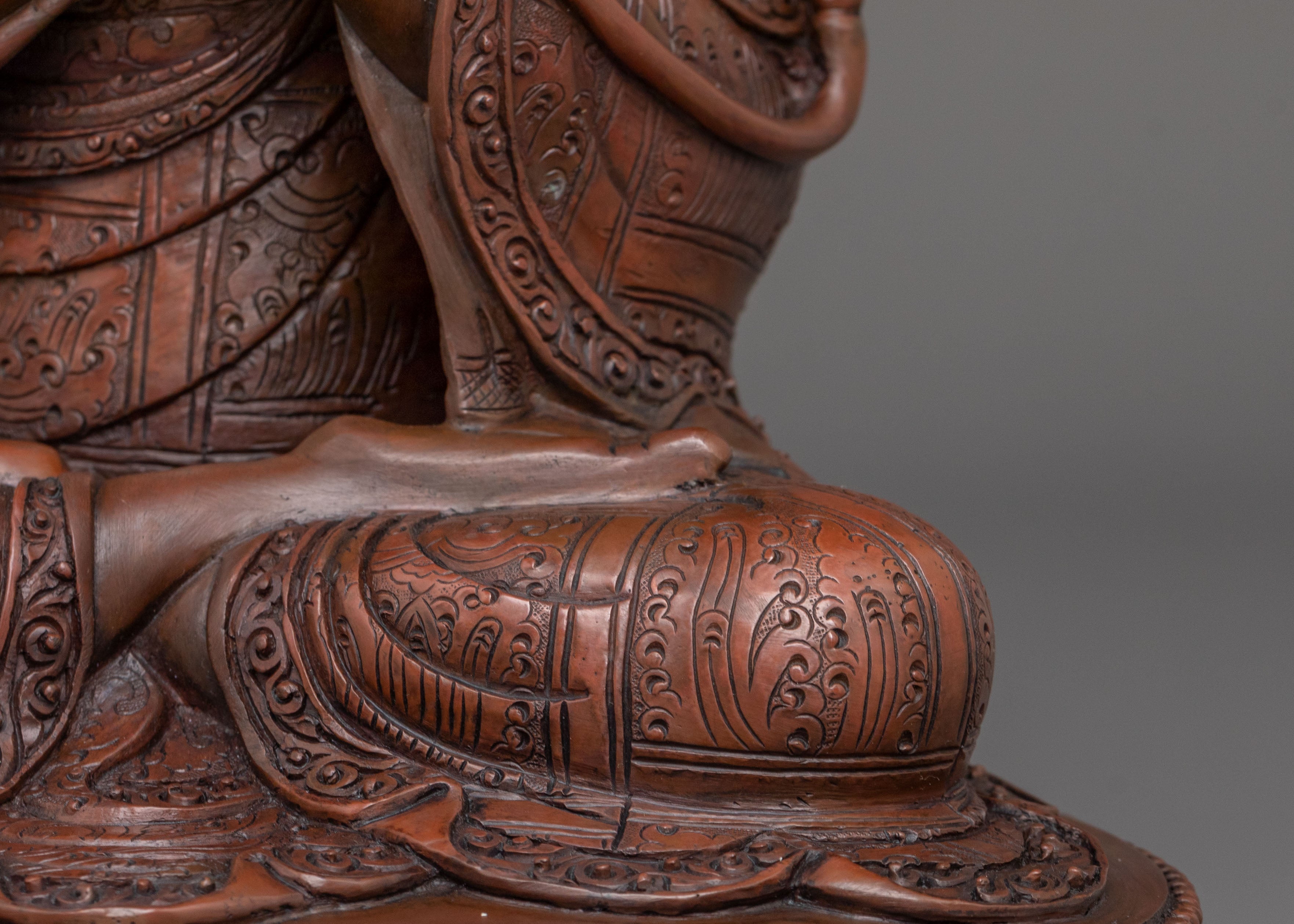 Tsongkhapa Sacred Sculpture with Disciples | Tibetan Buddhist Statue