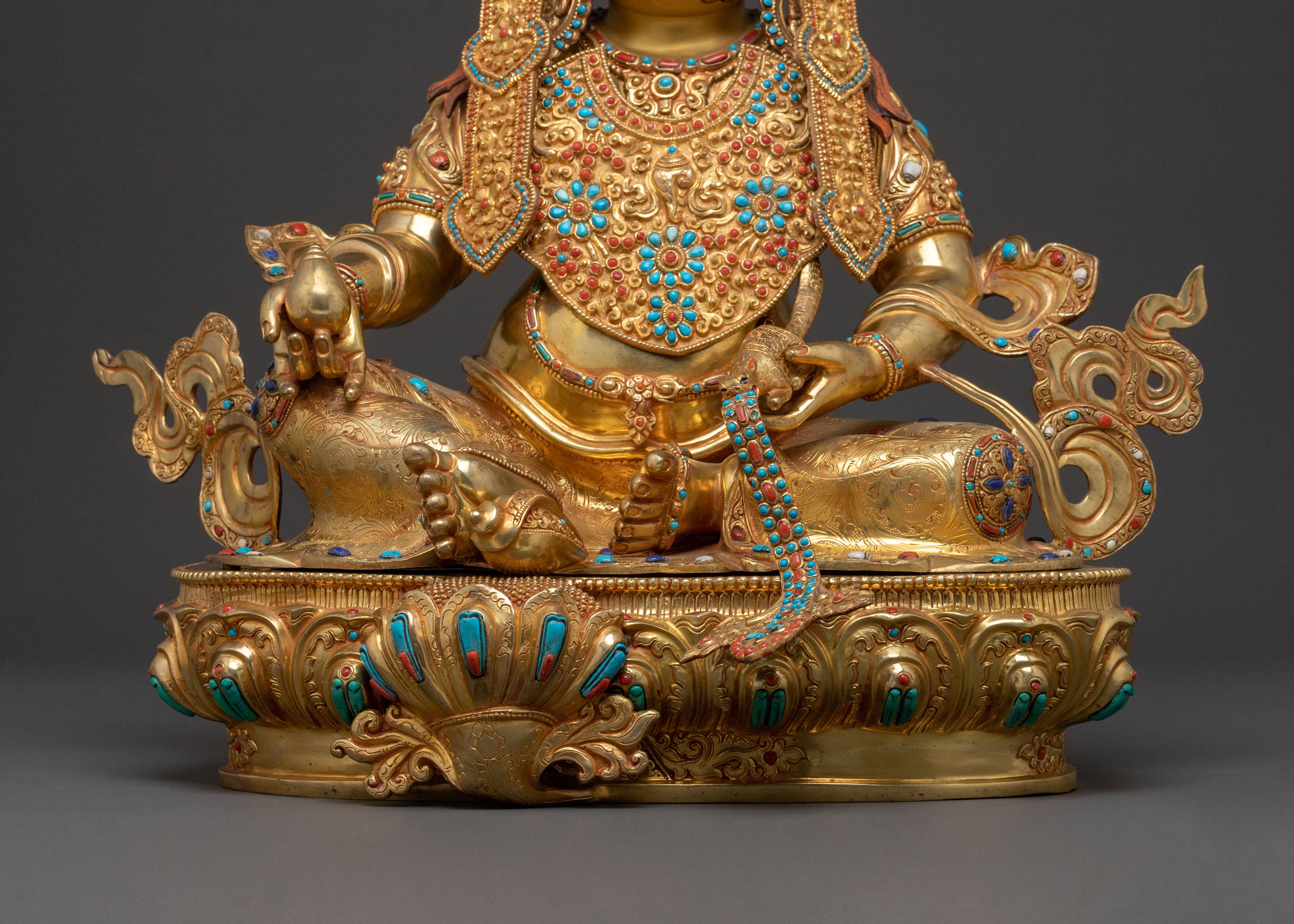 Zambhala Golden Statue | Guardian of Abundance