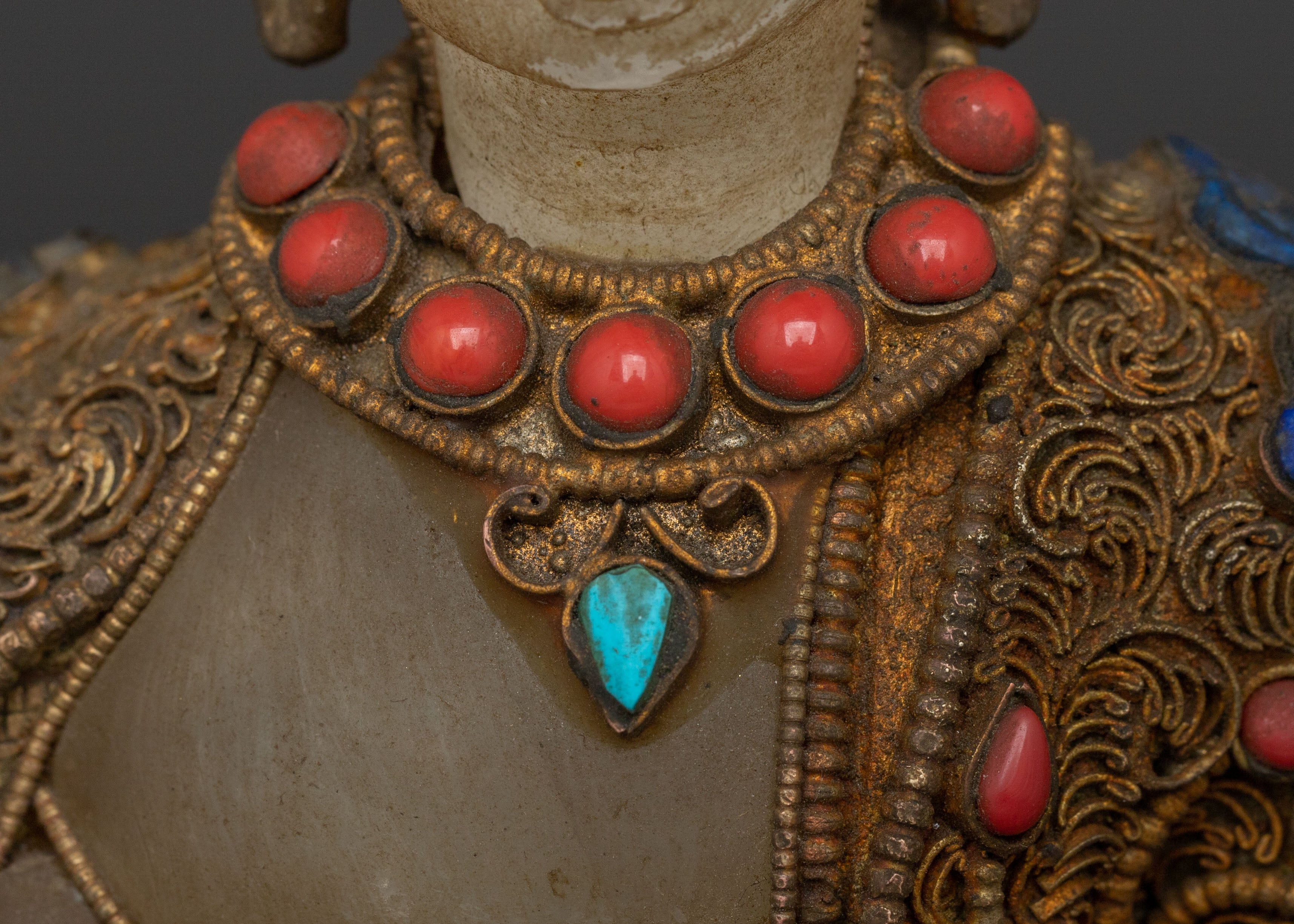 Shakyamuni Buddha Serene Statue on Throne