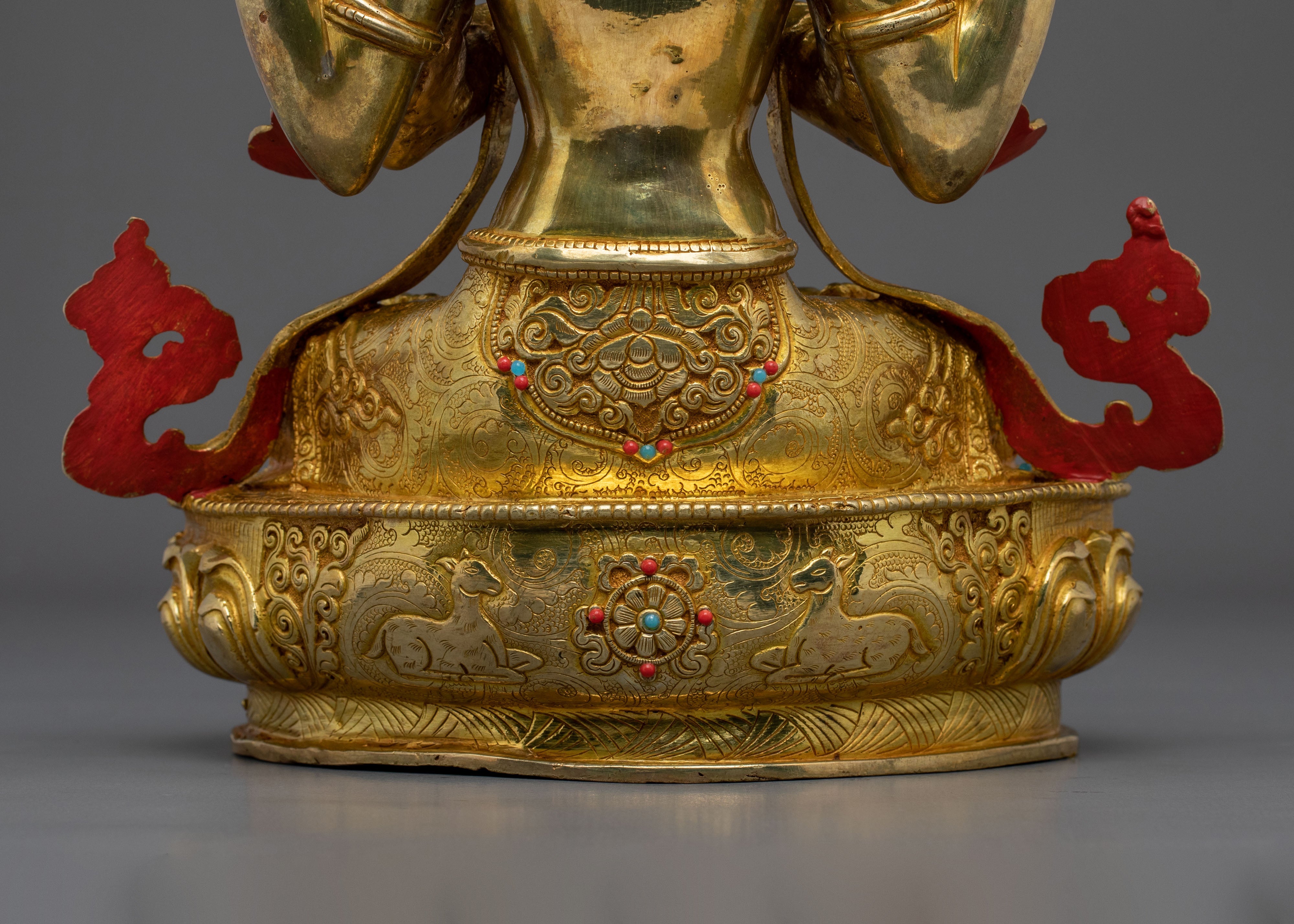 Tibetan Deity: Chenrezig Sculpture | Altar Decor