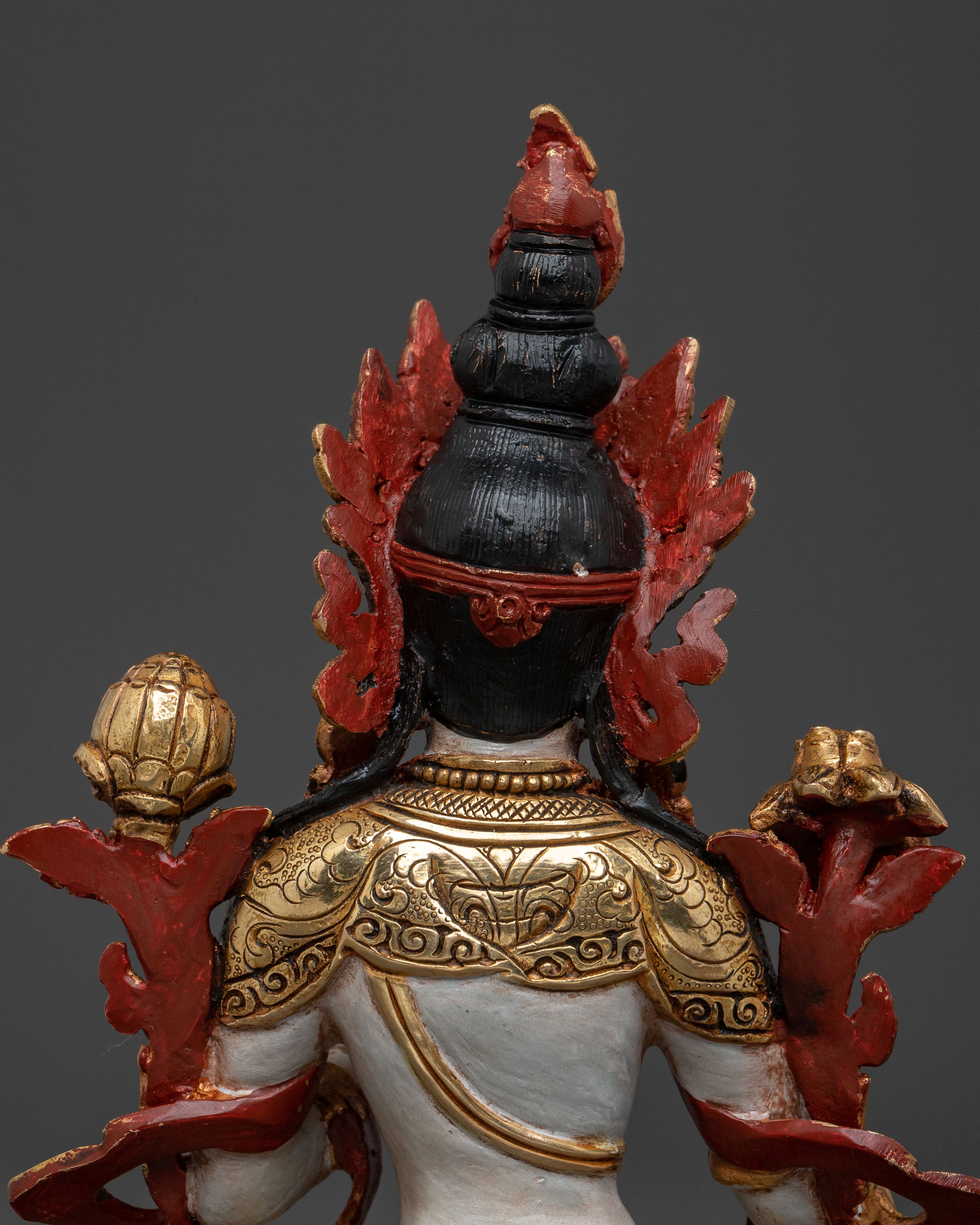 Statue of White Tara Goddess of Compassion: Handcrafted Serenity