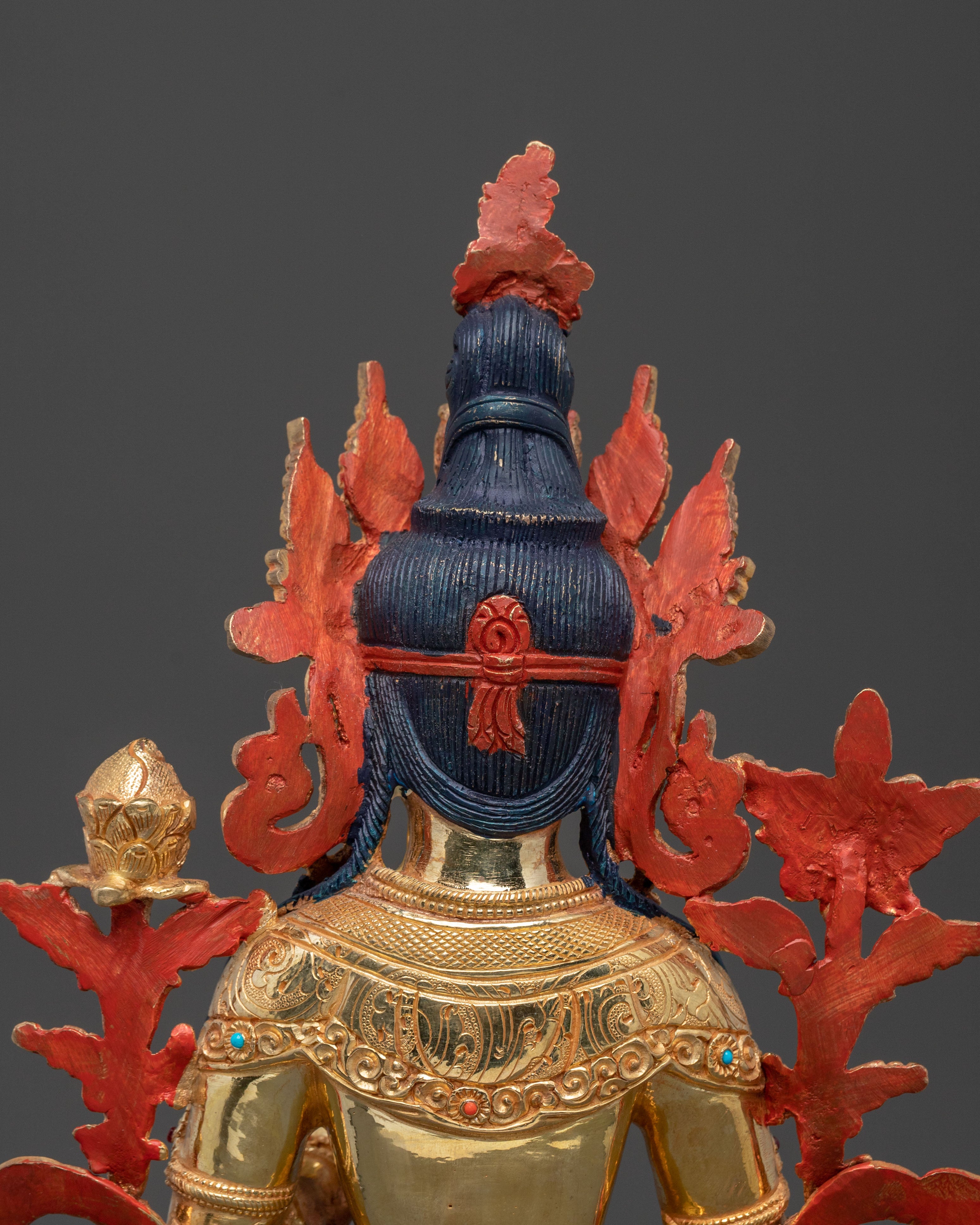 Green Tara Golden Statue of Swift Protection