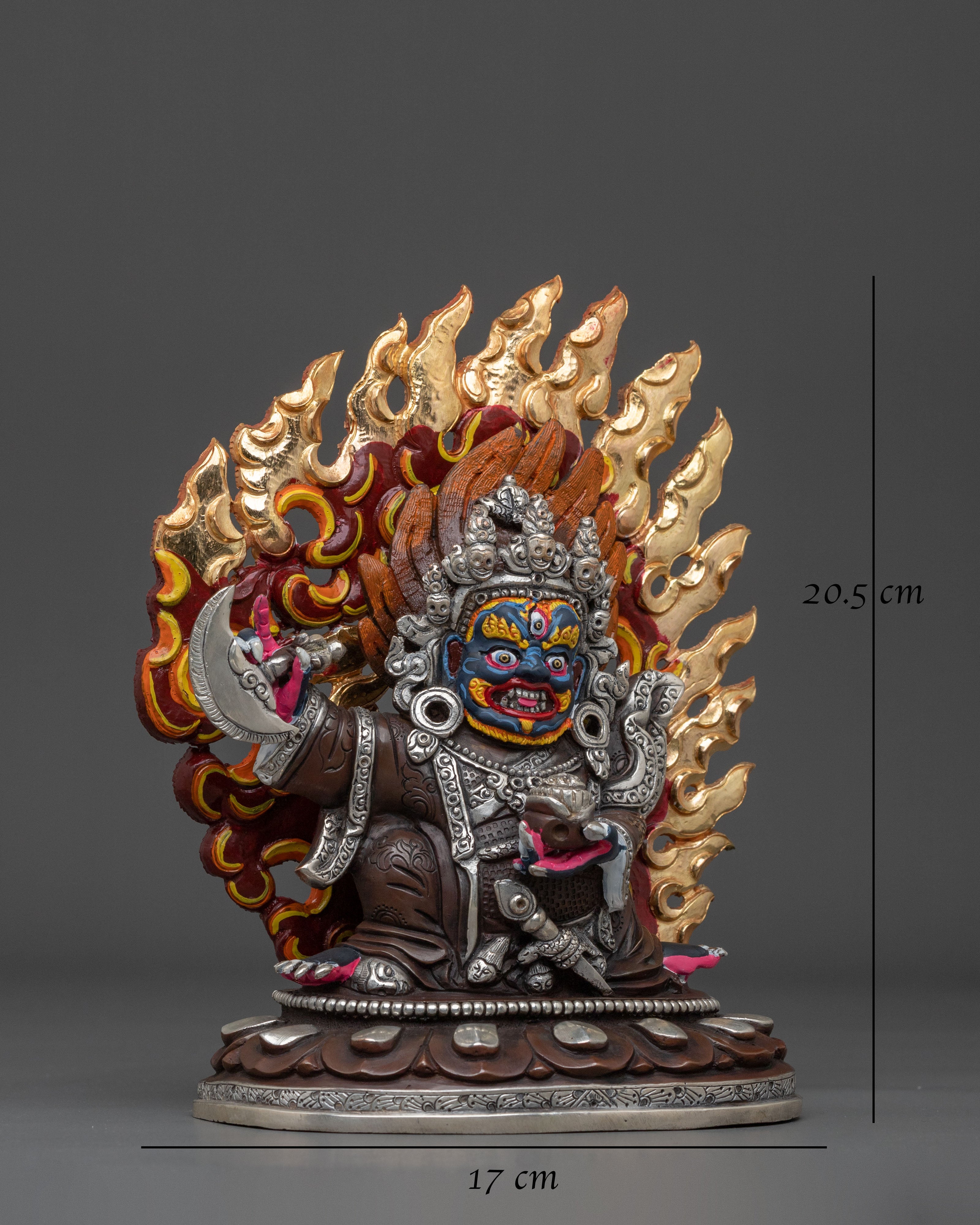 Nepalese Handmade Mahakala Bernakchen Statue