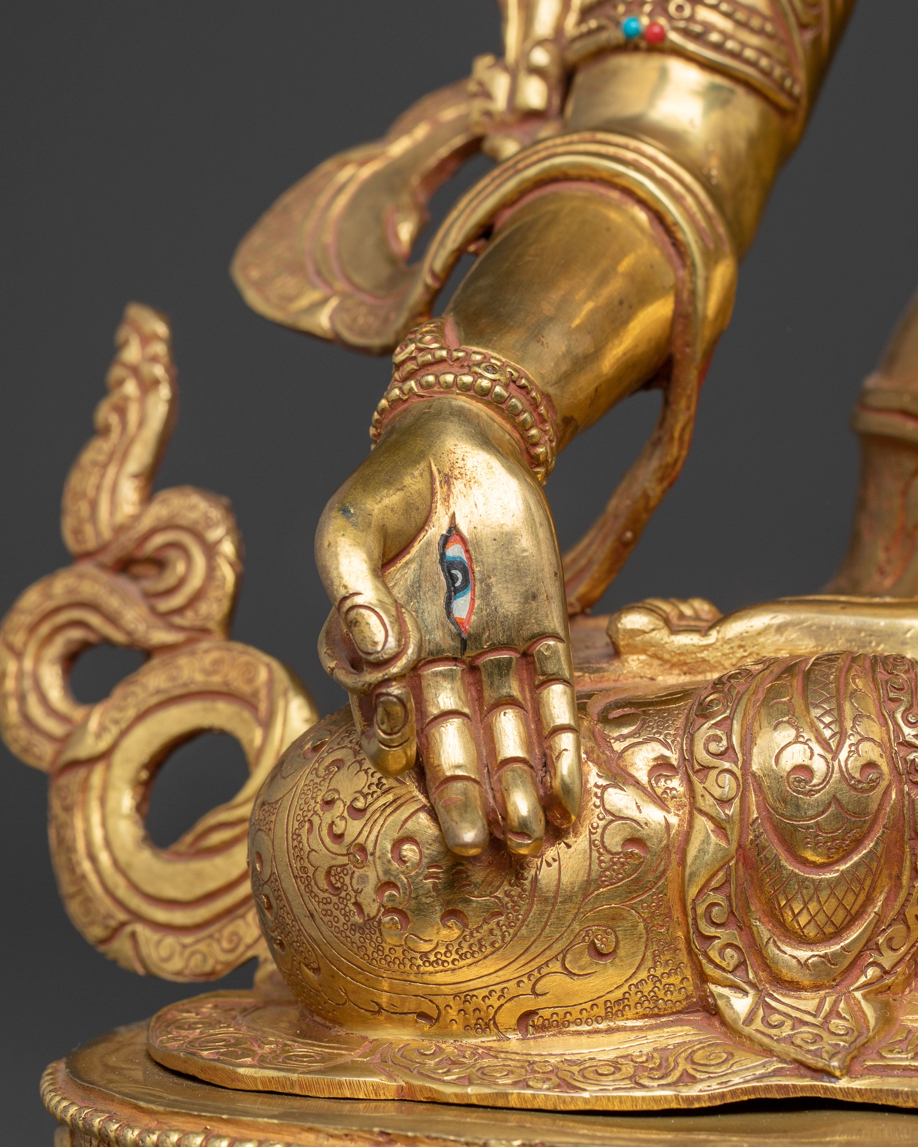 White Tara Golden Handmade Statue | Compassion and Longevity Goddess