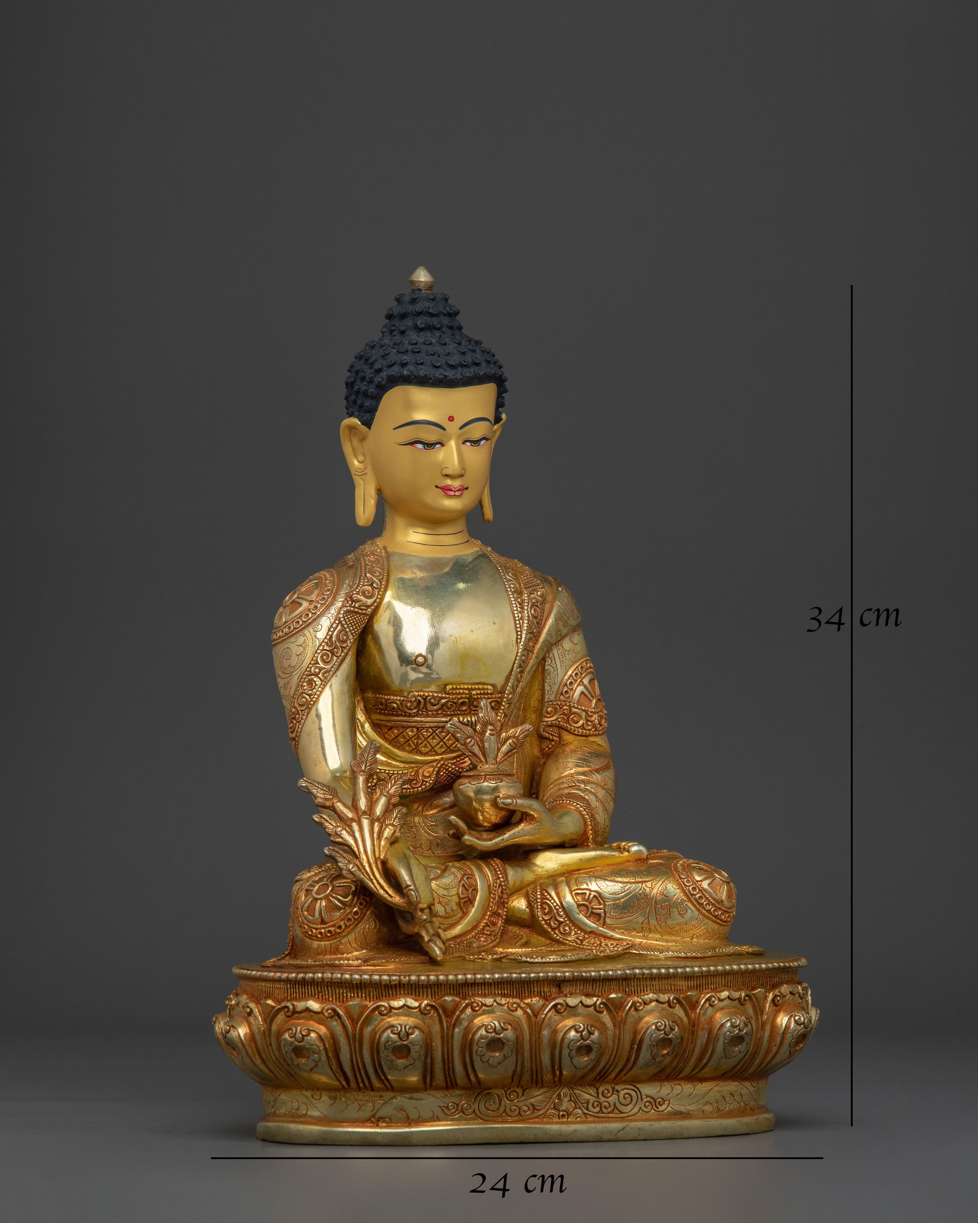 Handmade Medicine Buddha Statue of Spiritual Healing