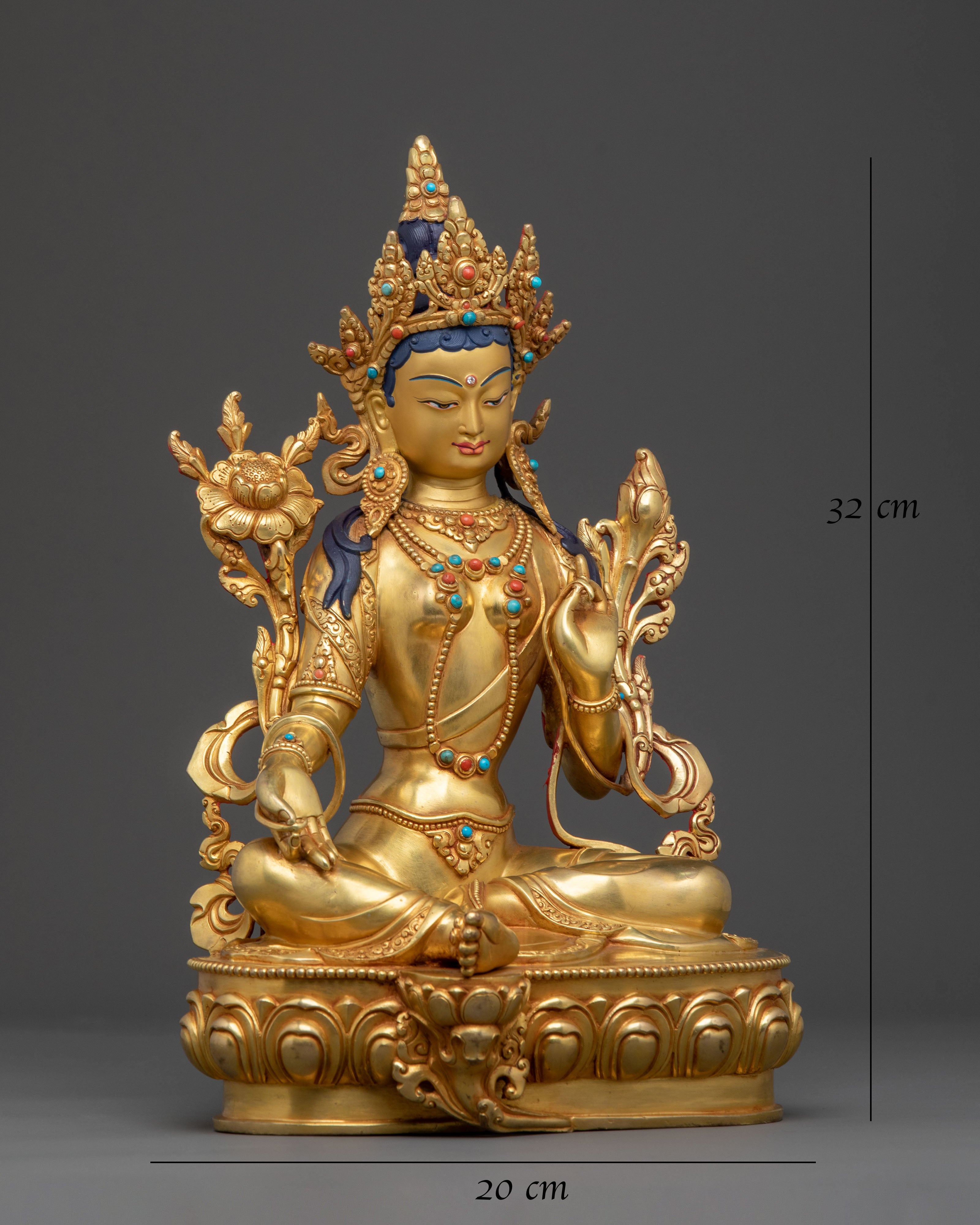 Green Tara Guardian Figurine | Home Decor