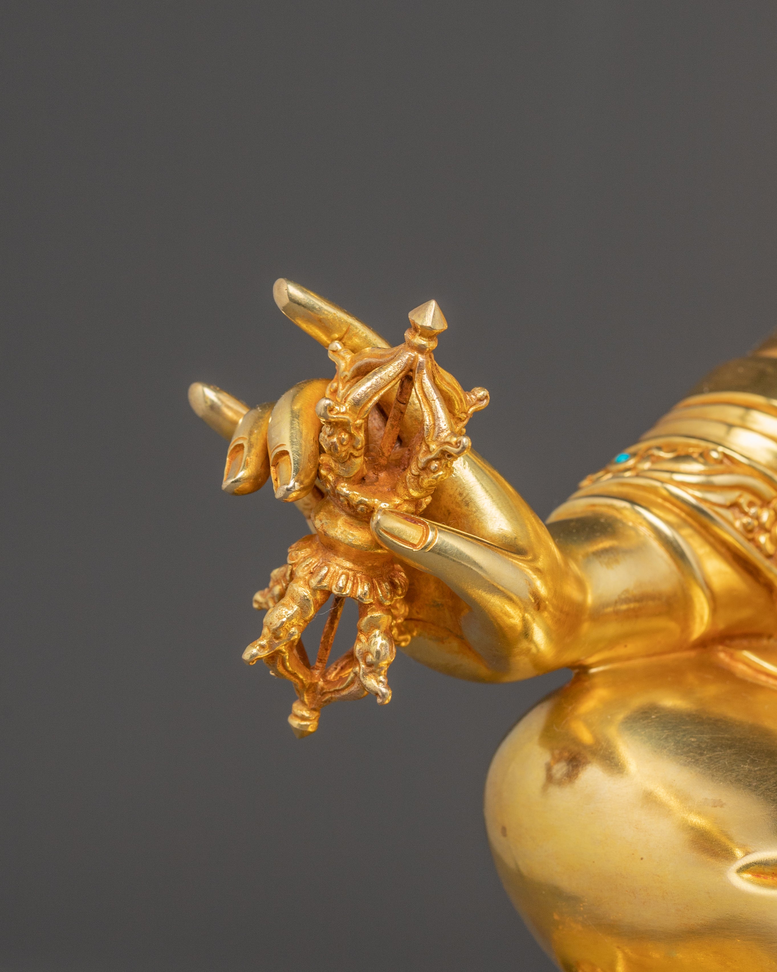 Radiant Guru Rinpoche Handmade Sculpture | Padmasambhava Statue