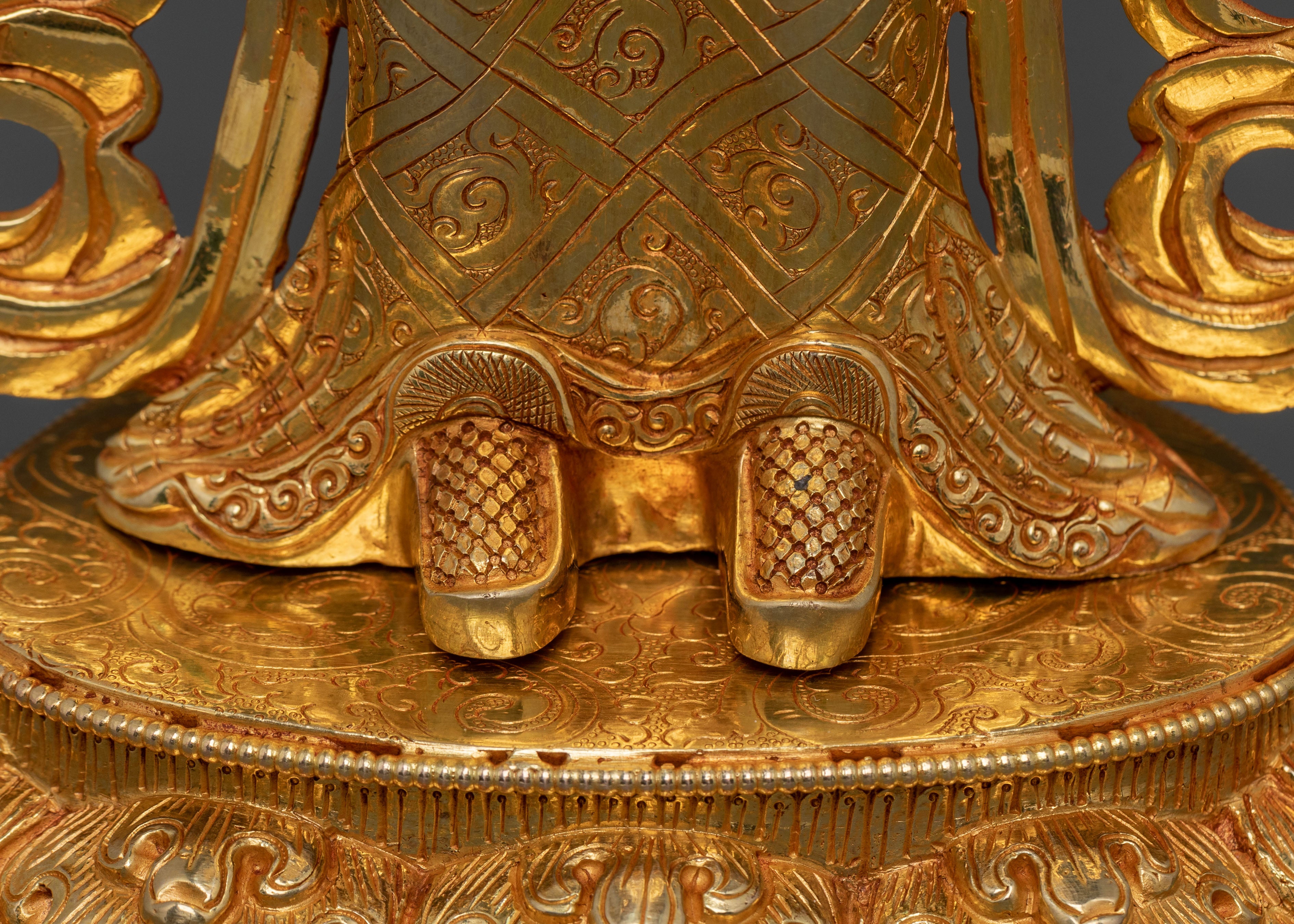 Yeshe Tsogyal: 24k Gold Gilded Sculpture