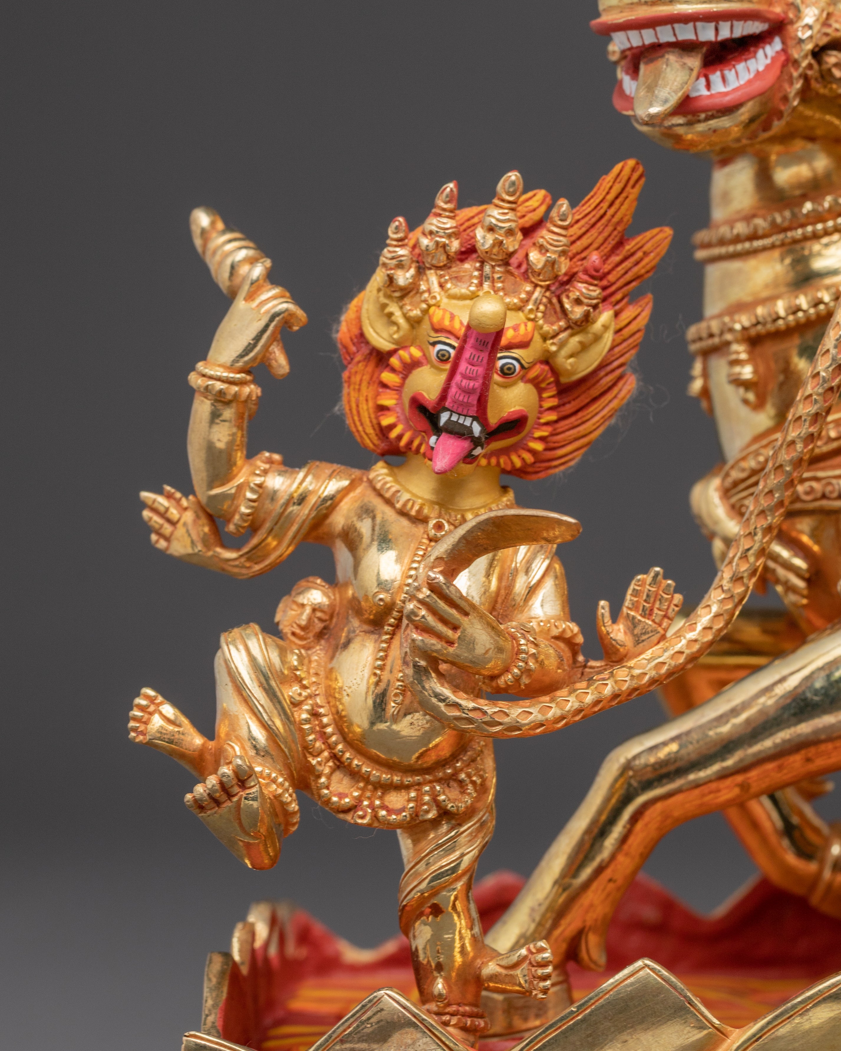 Golden Statue of Palden Lhamo | Fierce Tibetan Protector