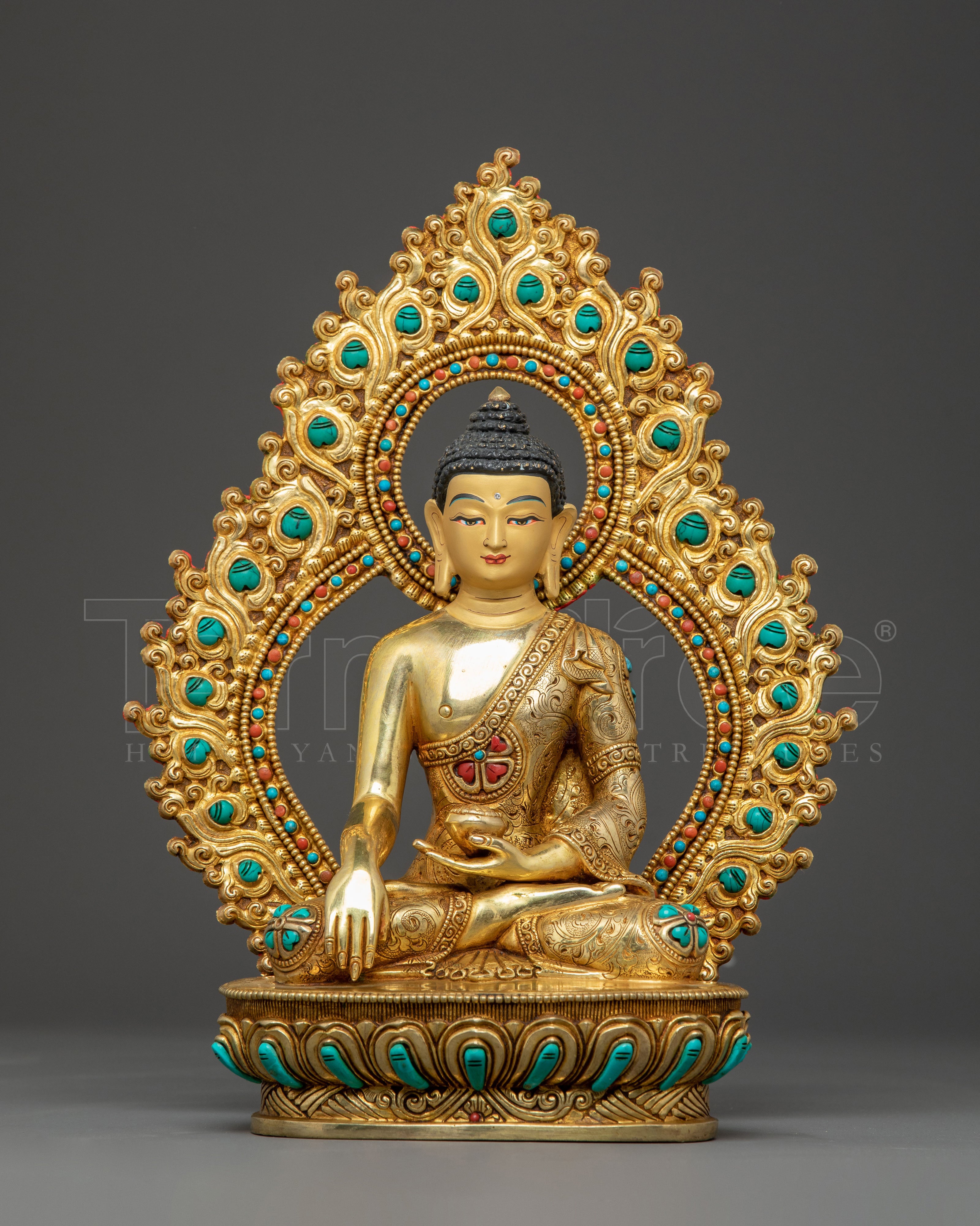 Shakyamuni Buddha Handmade Golden Statue | Historical Buddha