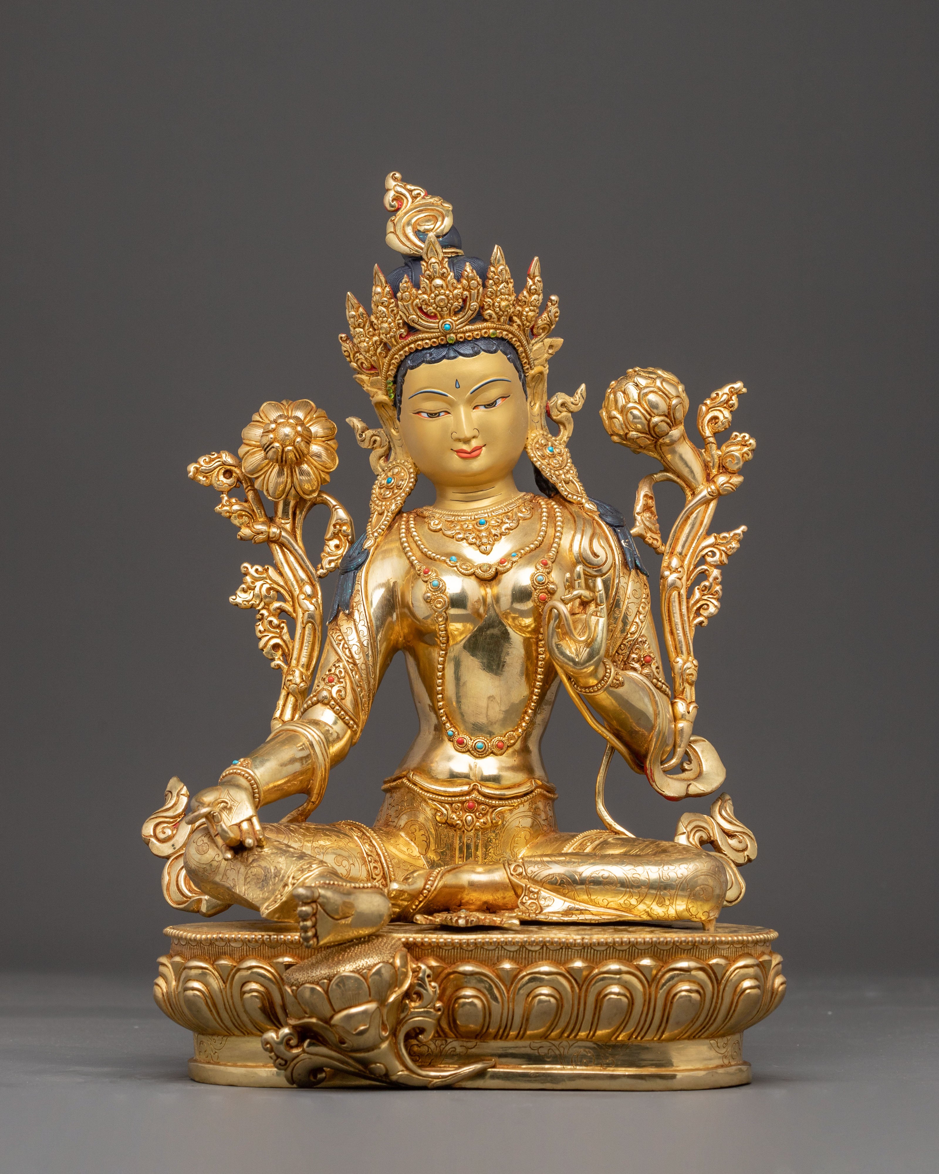 Green Tara Statue, Queen of Bodhisattvas