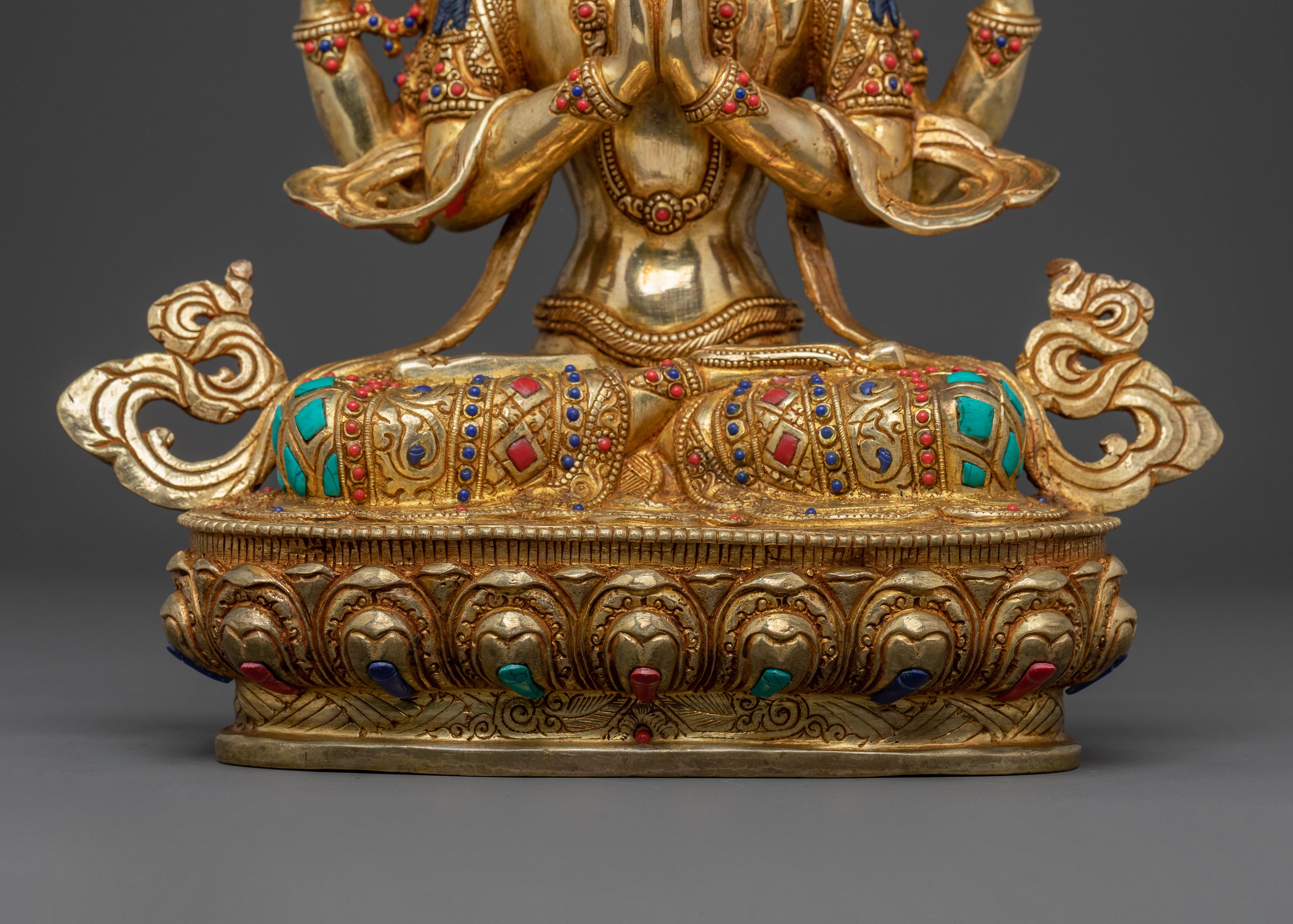 Handcrafted Chenrezig Bodhisattva Statue | Home Decor