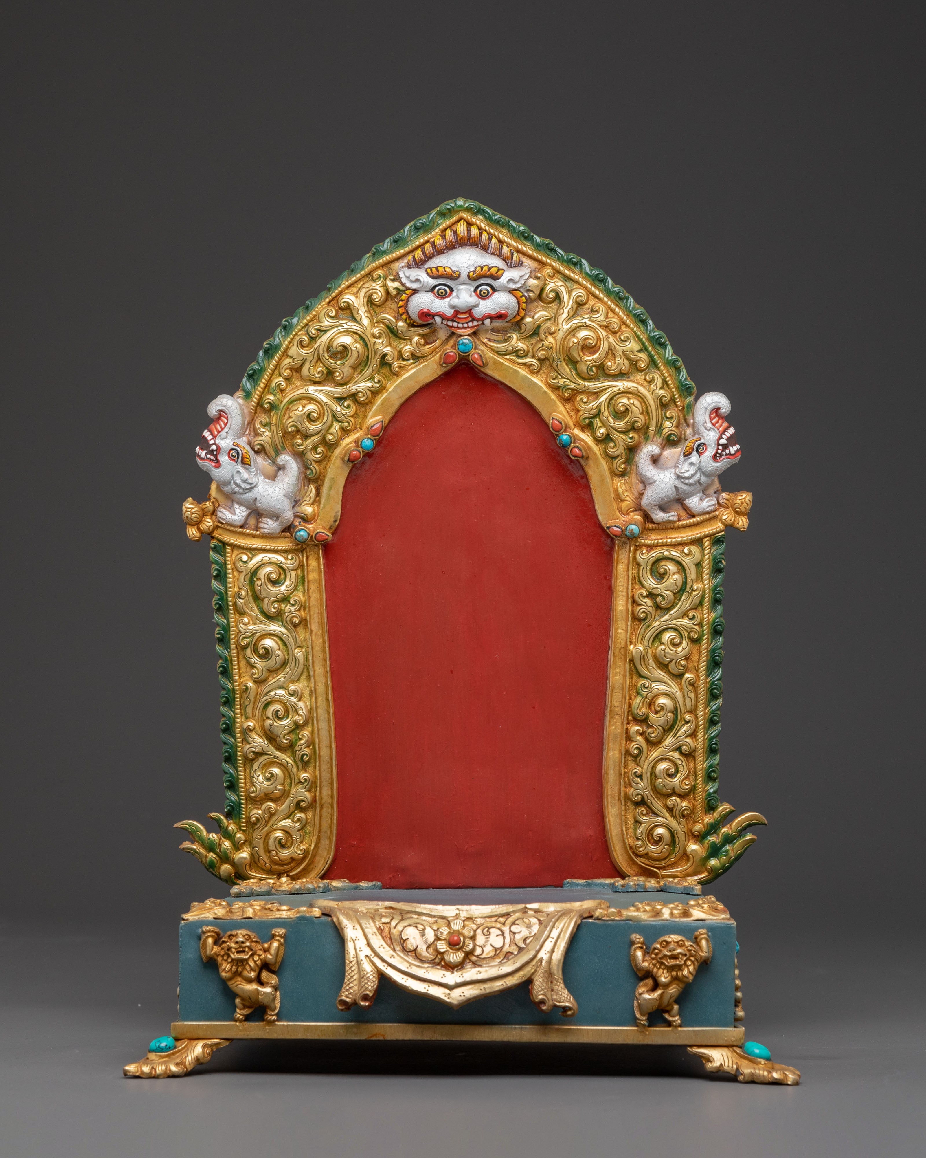 Throne: Handcrafted Copper Shrine Base