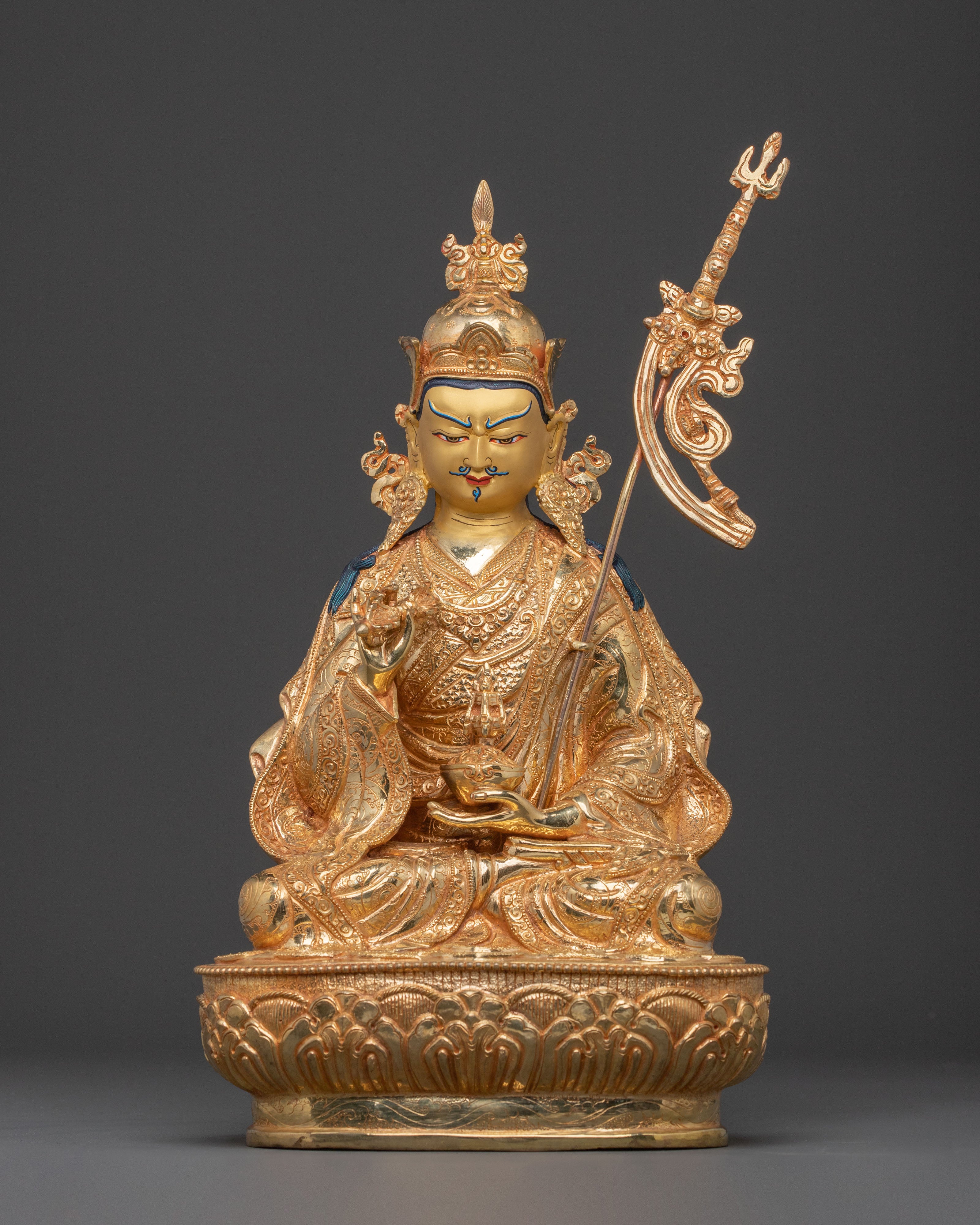 Guru Tsokye Dorje 24k Gold Gilded Figure