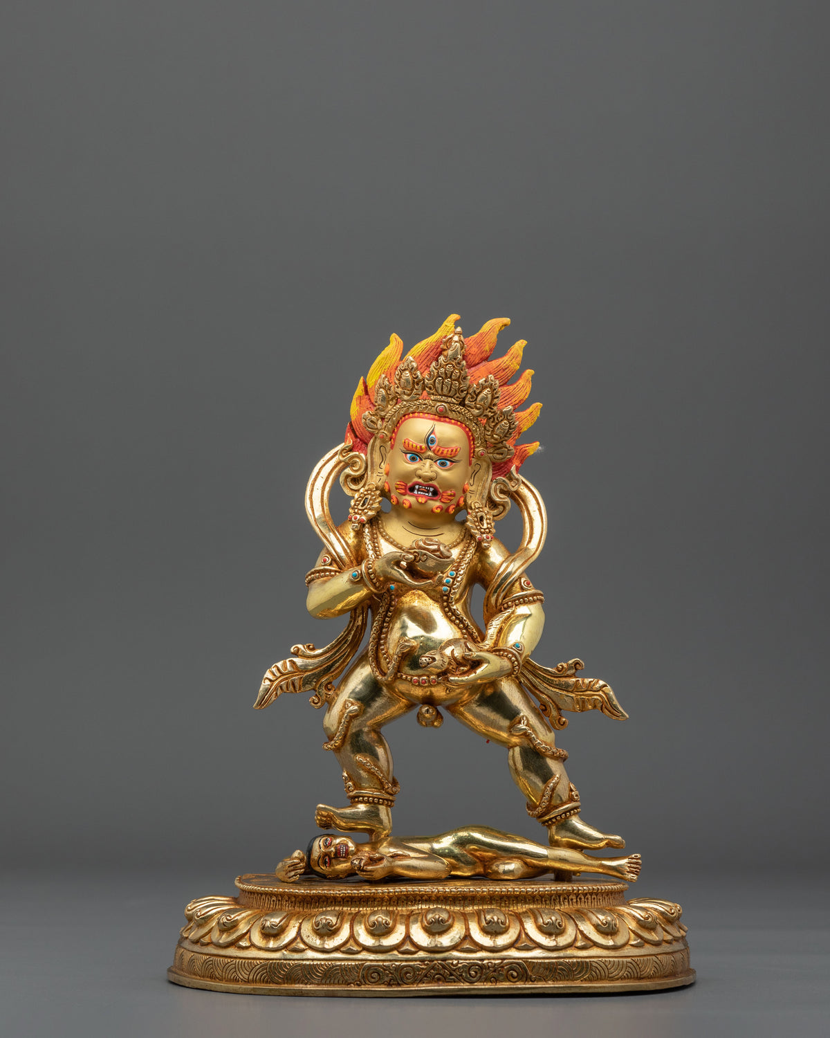 Black Dzambhala Statue | Sacred Buddhist Protector
