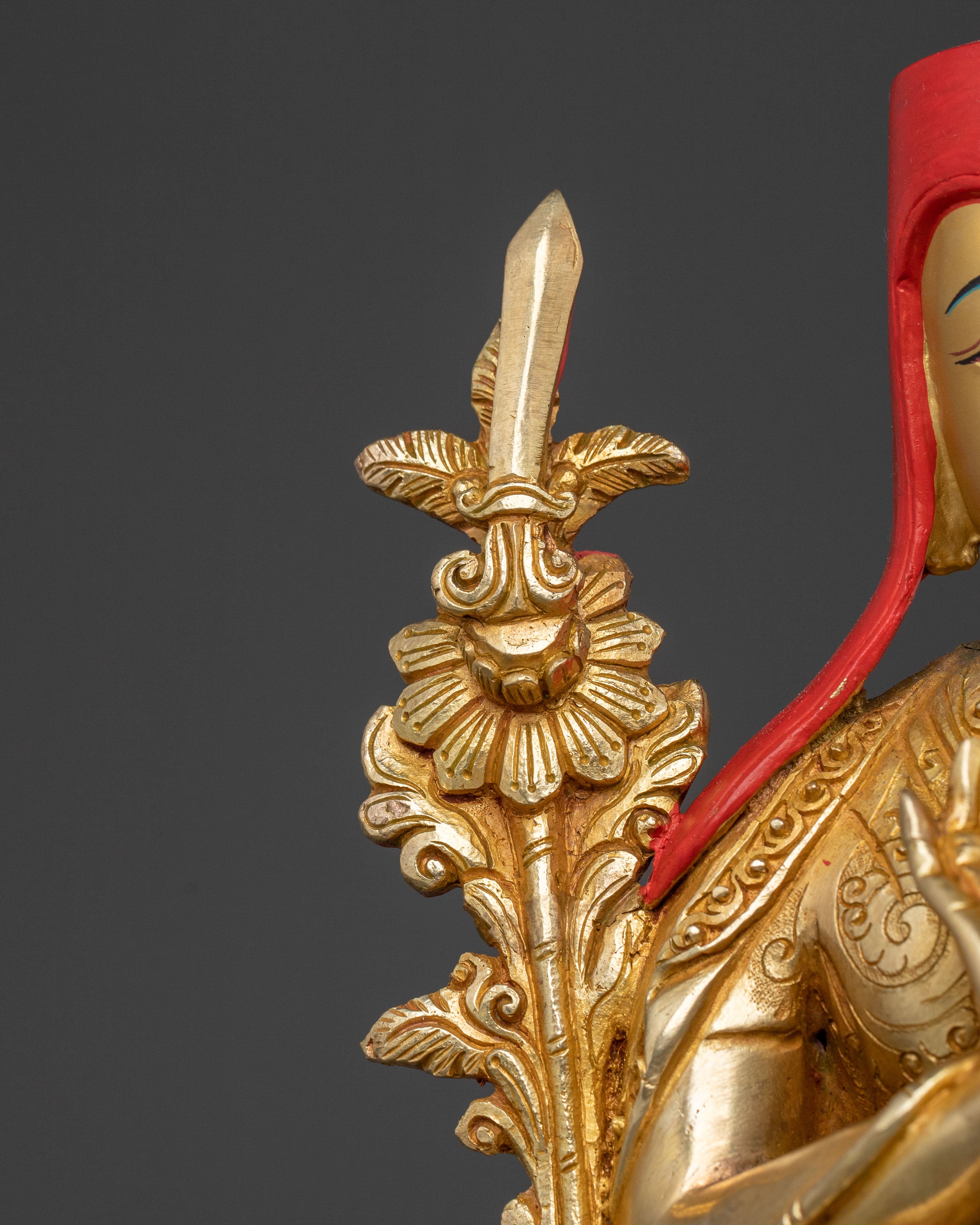 Tsongkhapa Master Statue in 24K Gold