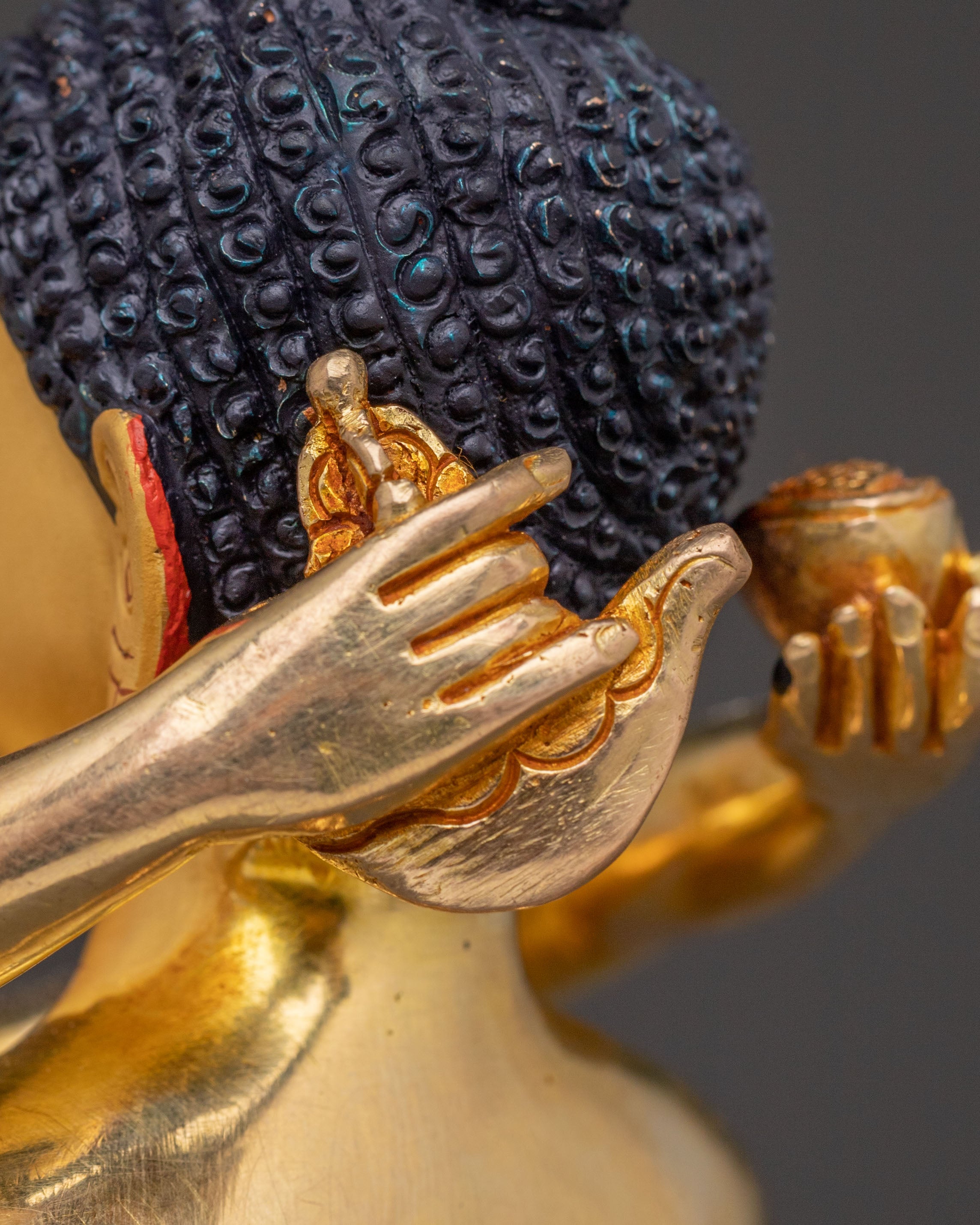 Samantabhadra Consort Sacred Statue – 24K Gilded Copper