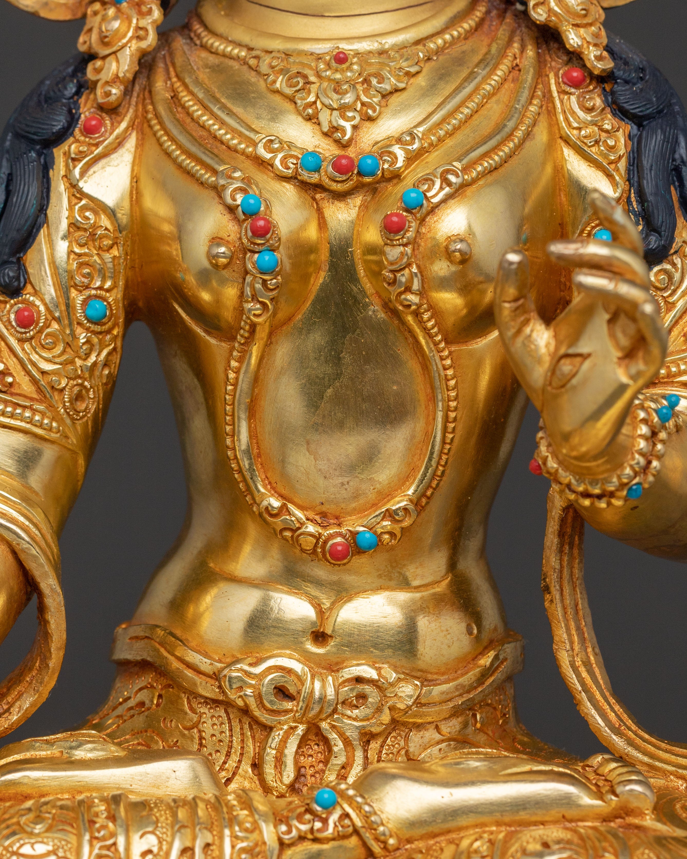 Dukar 24K Gold Gilded Statue | Protection Deity