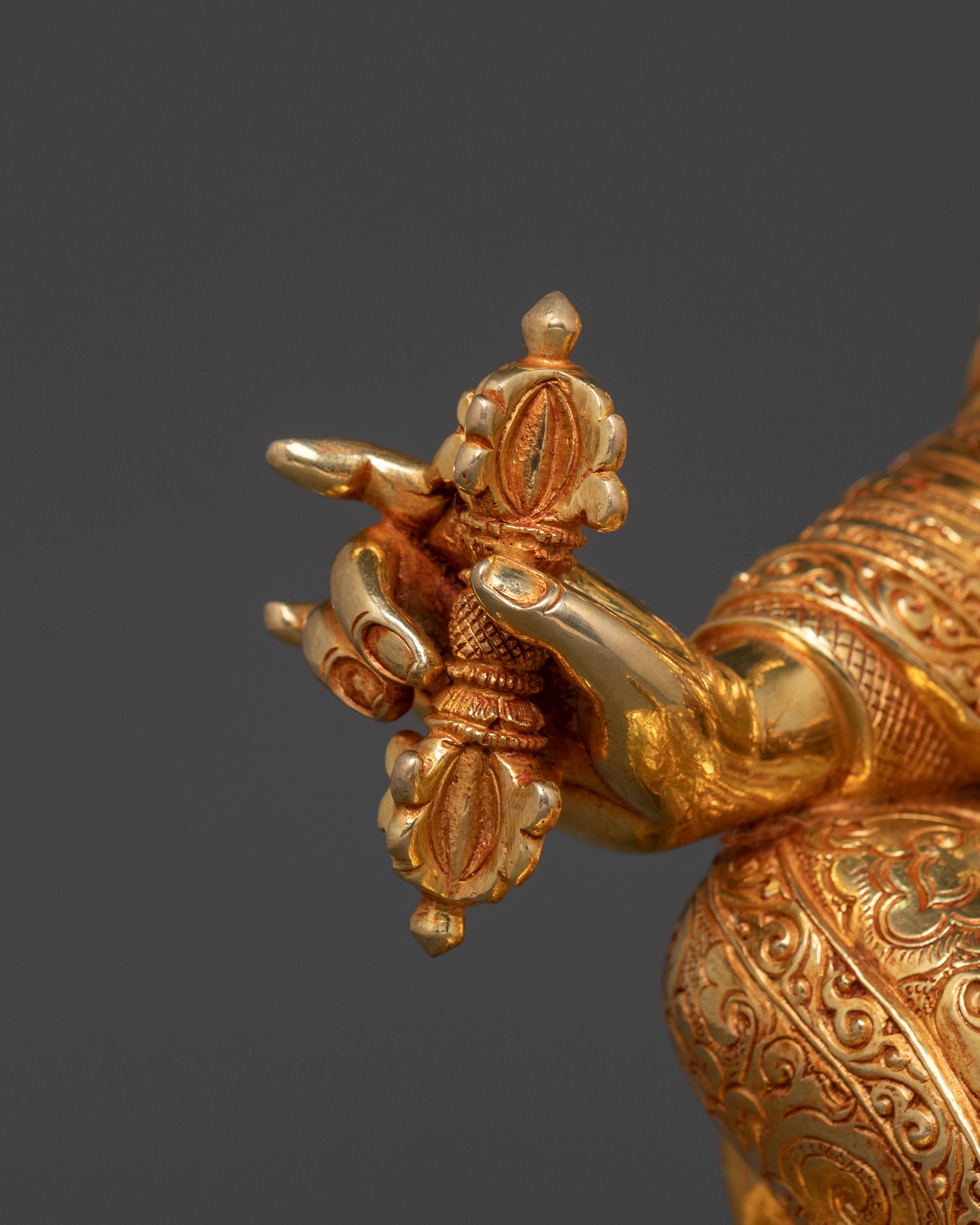 Himalayan Guru Padmasambhava Statue | 24K Gold Glided