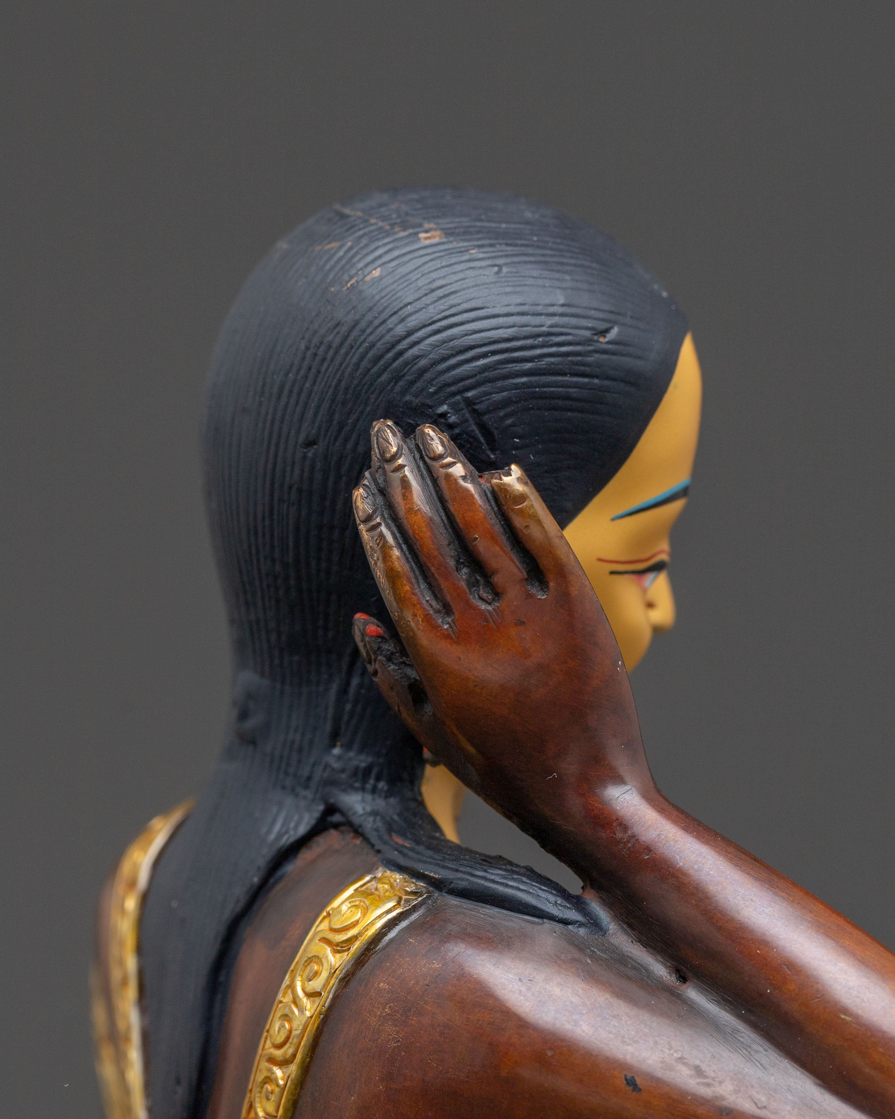 Milarepa Handcrafted Statue: Tibetan Buddhist Master