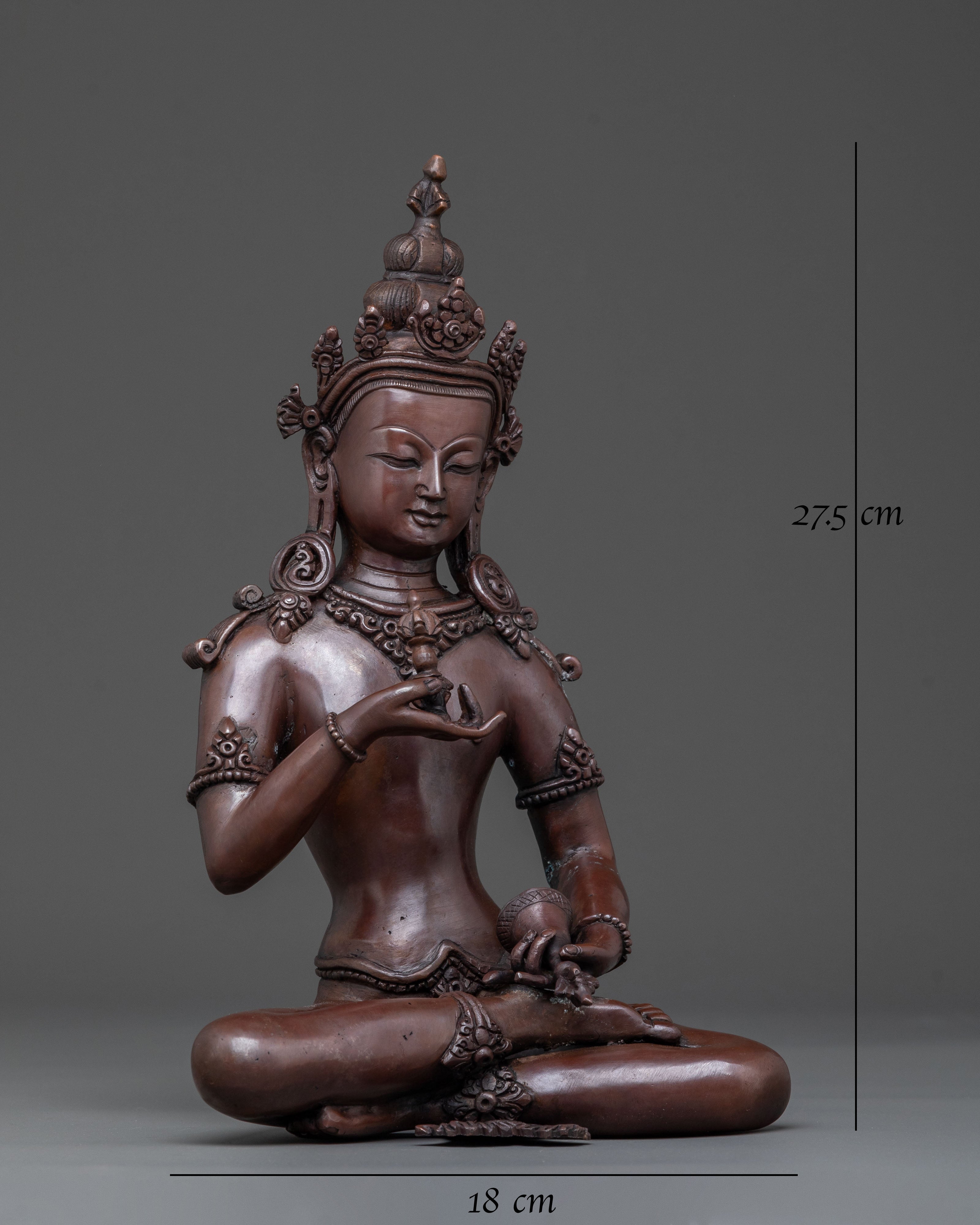 Vajrasattva Sacred Sculpture: Handcrafted Devotion