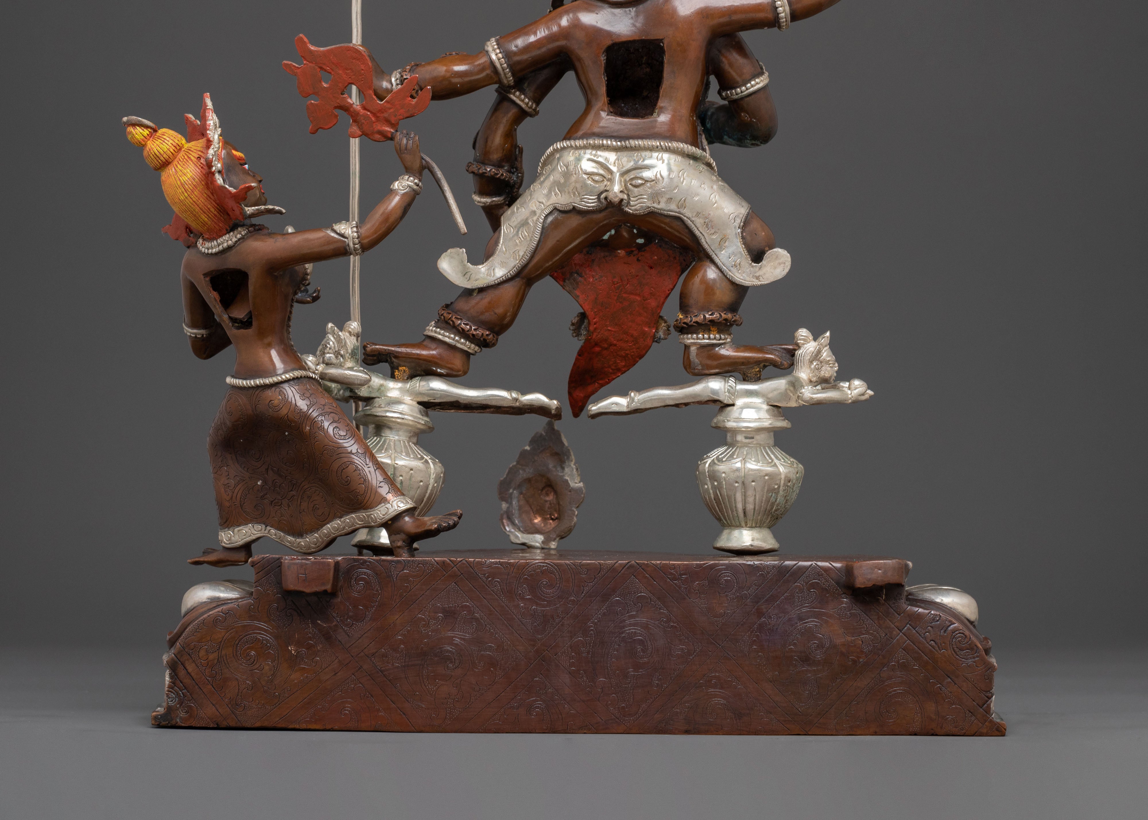 Black Dzambhala Copper Statue: Eliminate Poverty