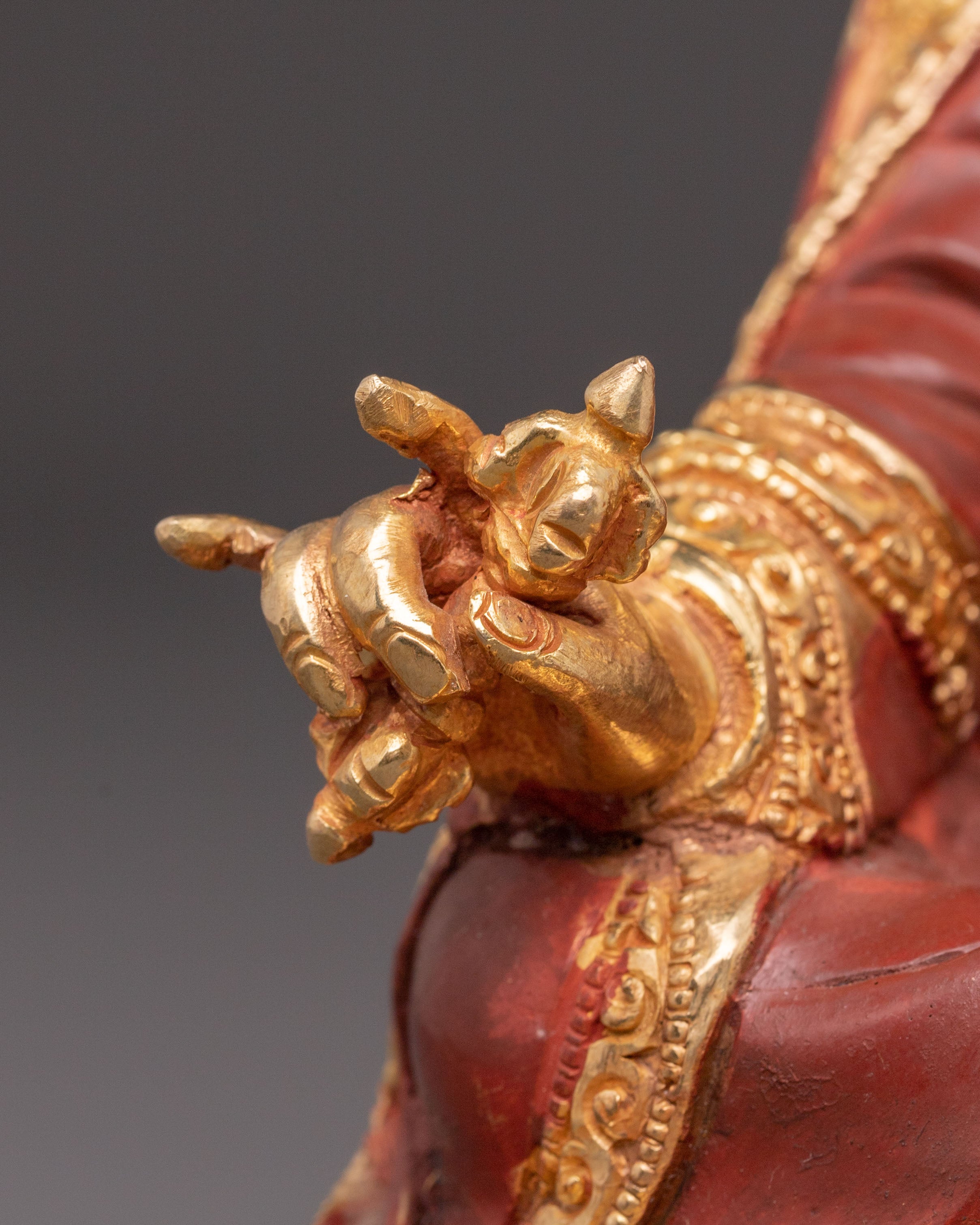 Handcrafted Guru Rinpoche Copper Sculpture | Spiritual Statue