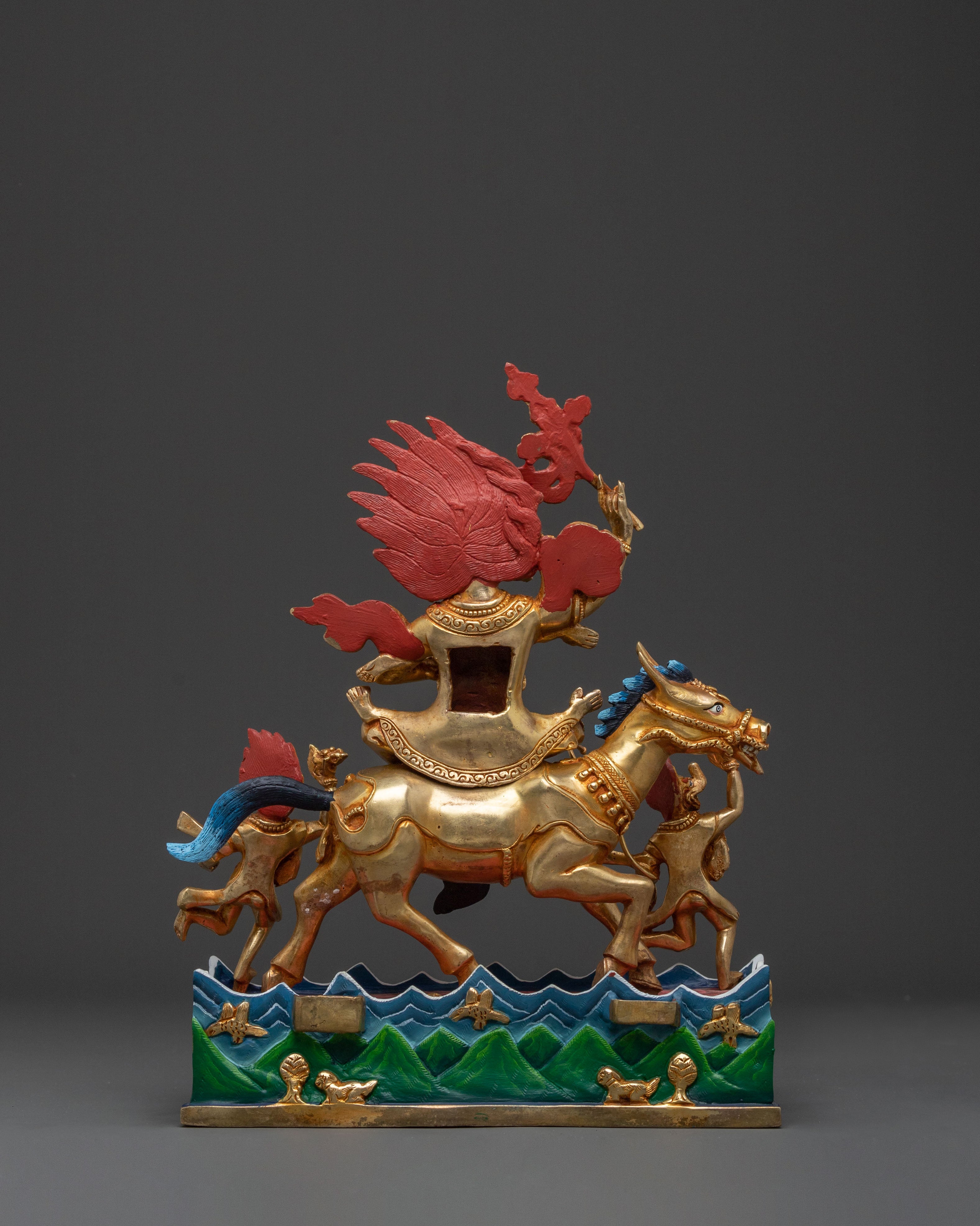 Handcrafted Palden Lhamo Sacred Guardian Statue